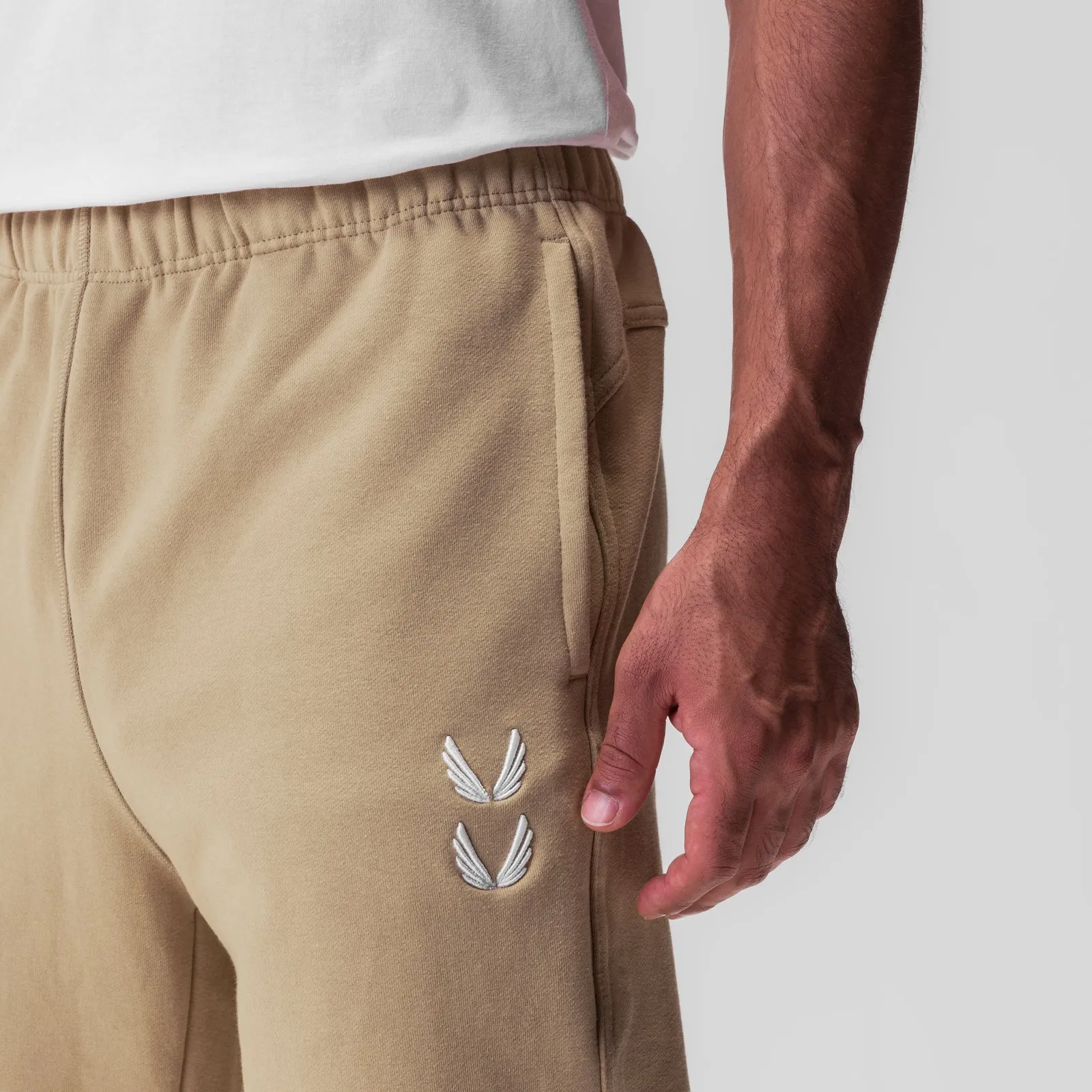 0655. Tech-Terry™ Oversized Sweats - Khaki "Stacked Wings"