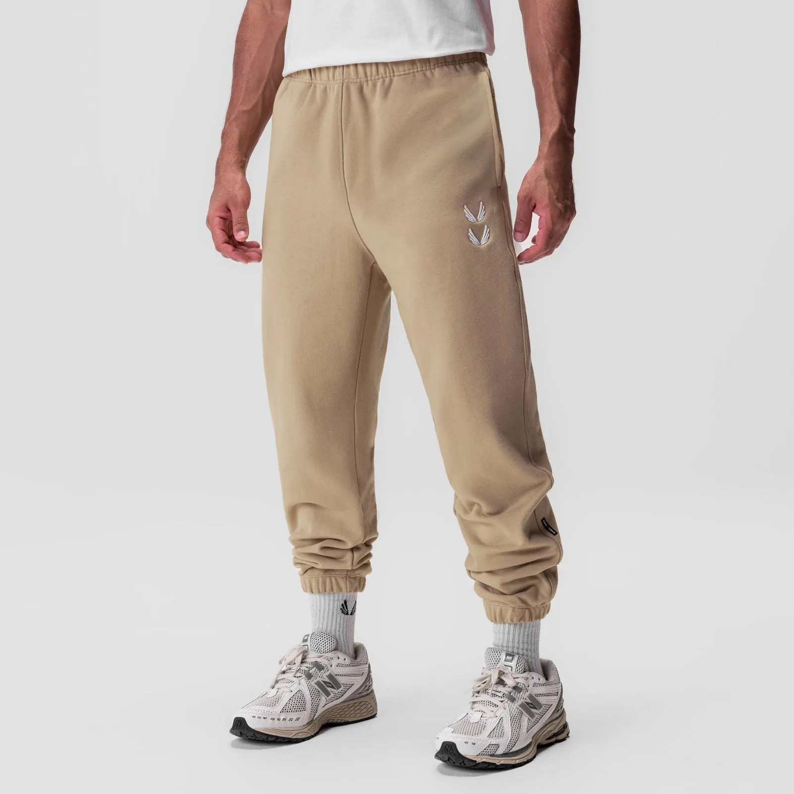 0655. Tech-Terry™ Oversized Sweats - Khaki "Stacked Wings"