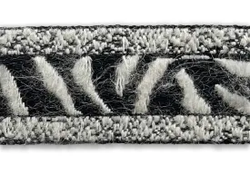 1 1/4" Elegant Zebra Bouclé Trim (Made in France)