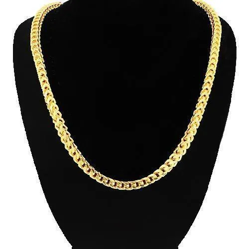 10k Yellow Gold Mens Franco Chain 5 mm