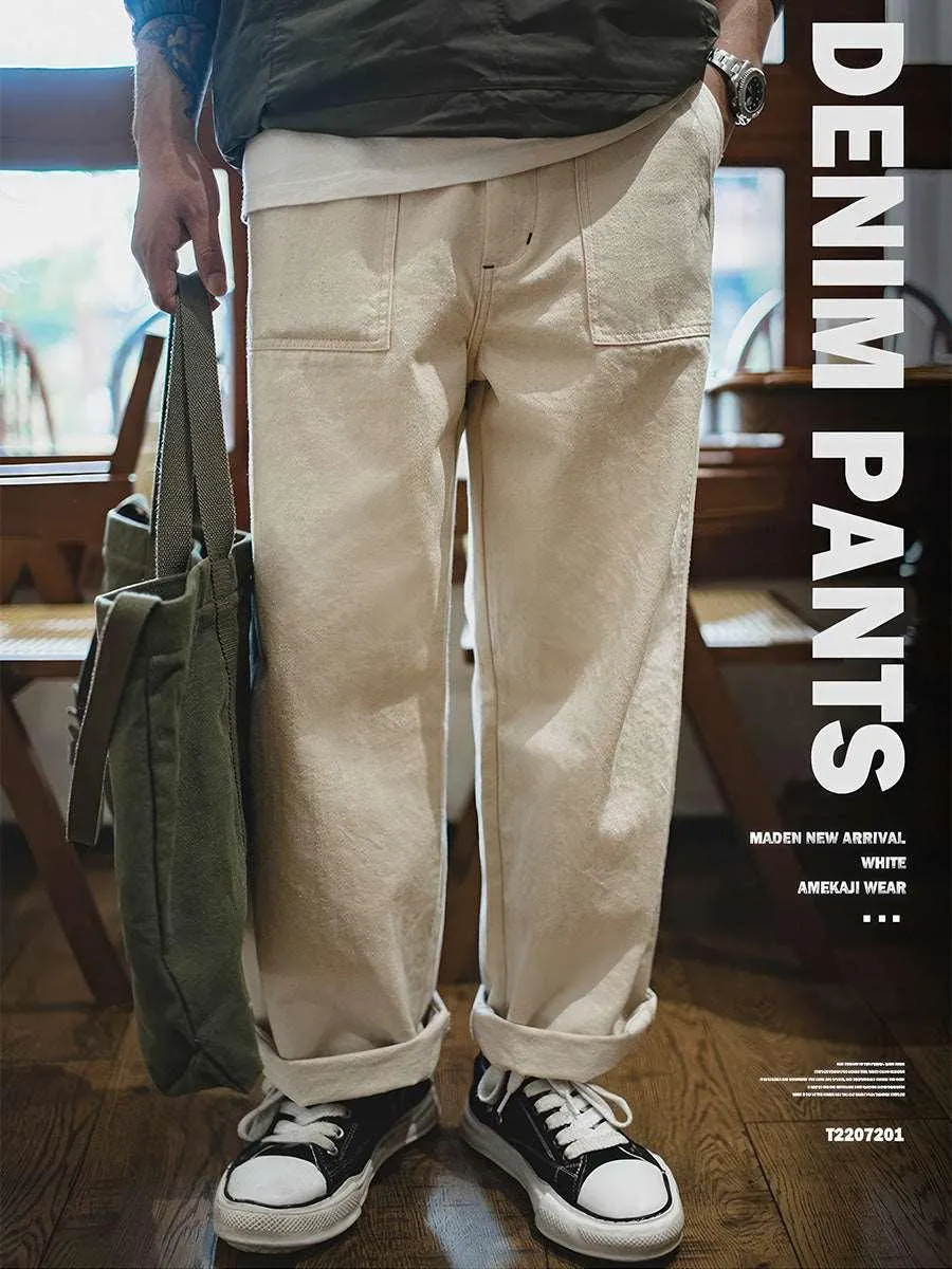 11.2Oz White Denim Pants