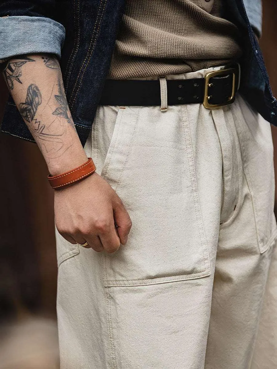 11.2Oz White Denim Pants