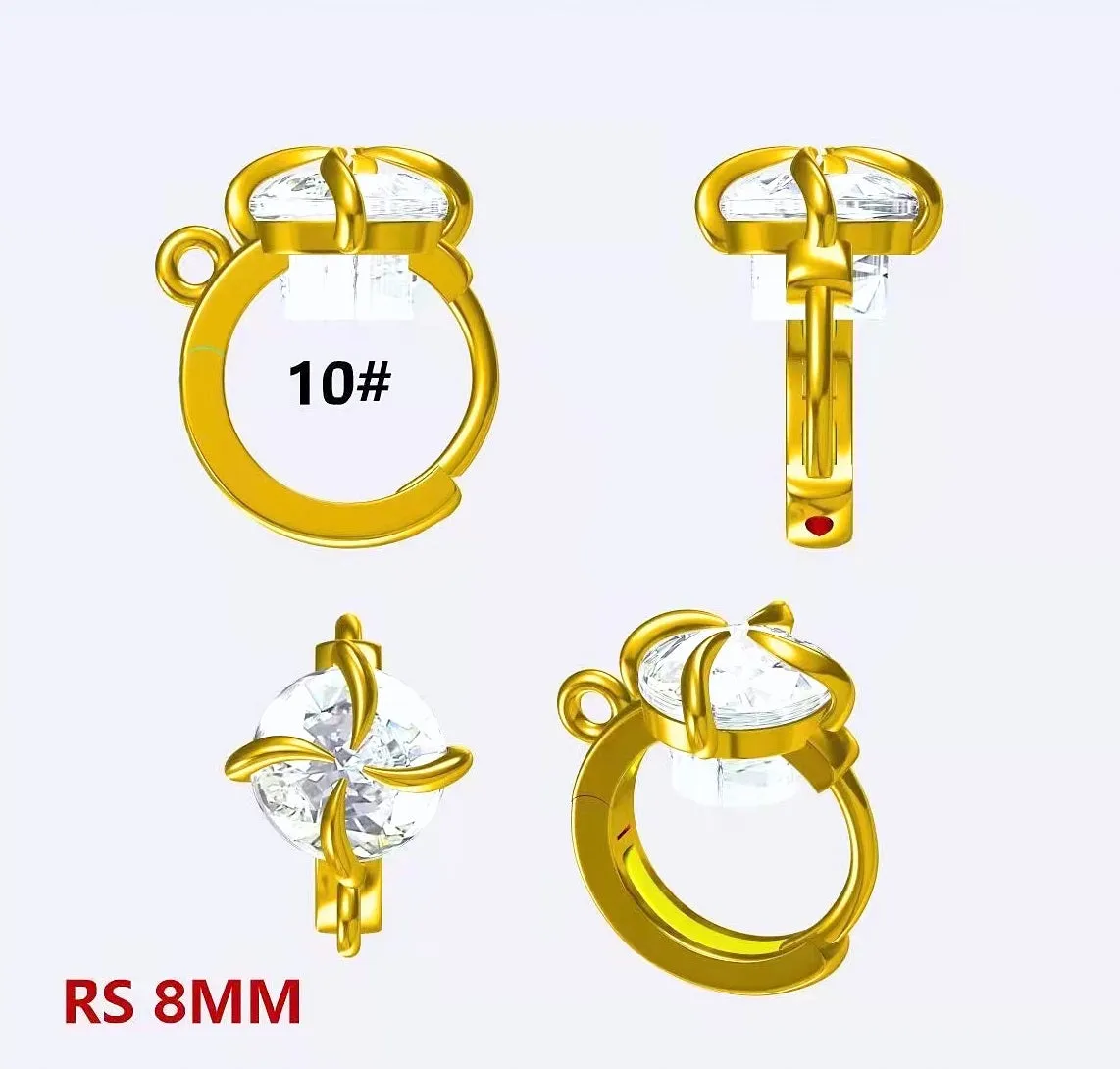 18K Gold Filled Look, Leverback Earring Set - Evil Eye, Floral & Crystal Star Designs - Luxe Huggy Earrings Multipack