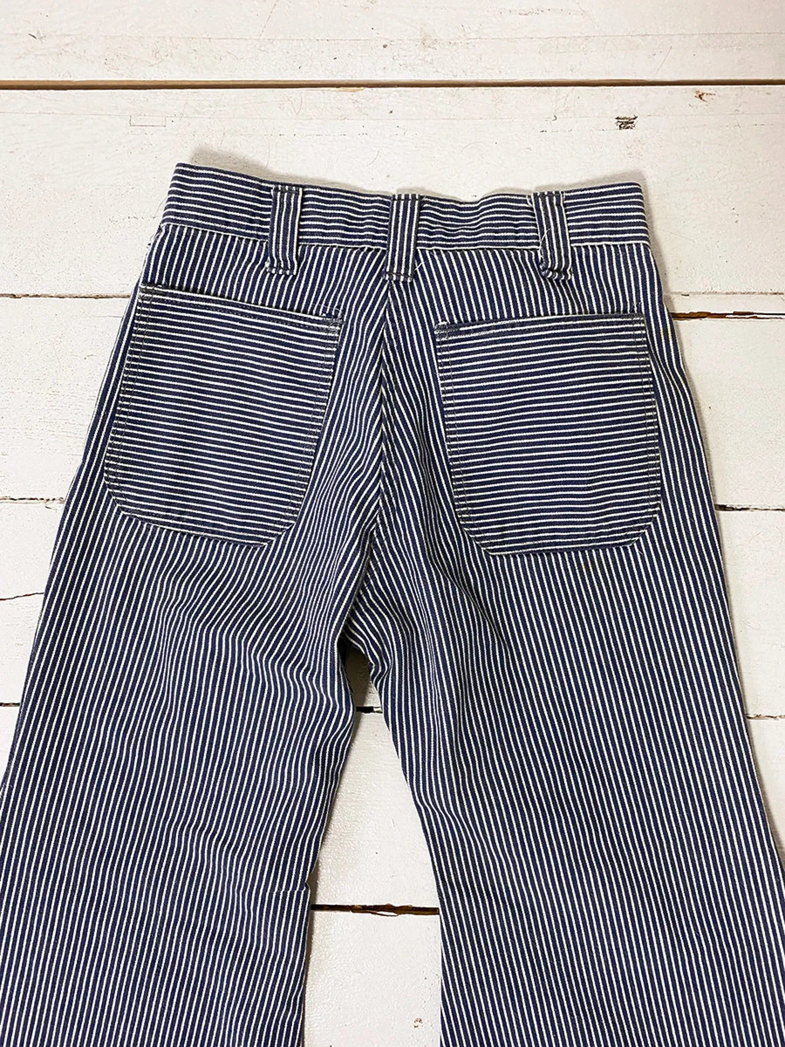1970's Petite Hickory Stripe Bellbottoms