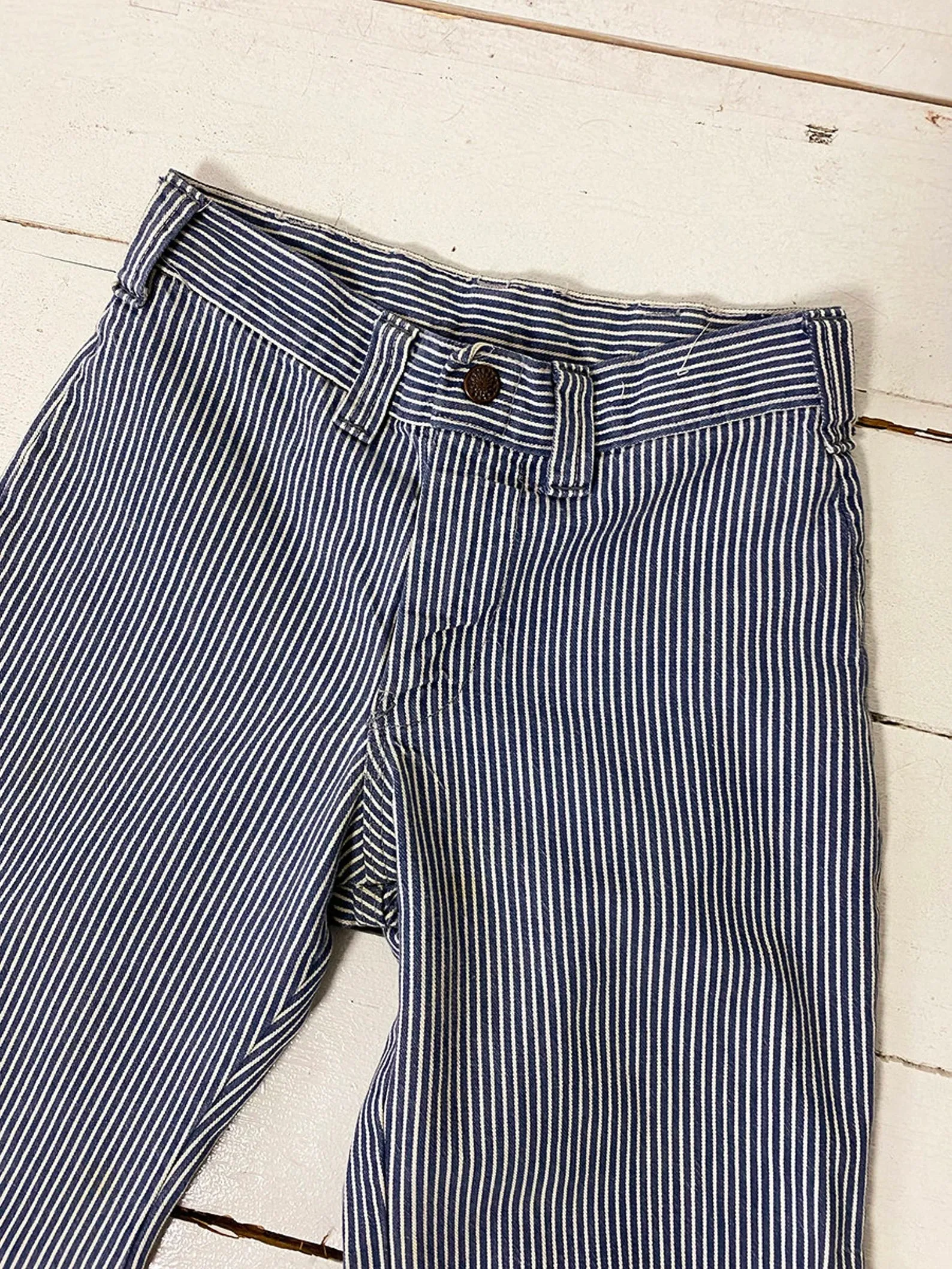 1970's Petite Hickory Stripe Bellbottoms