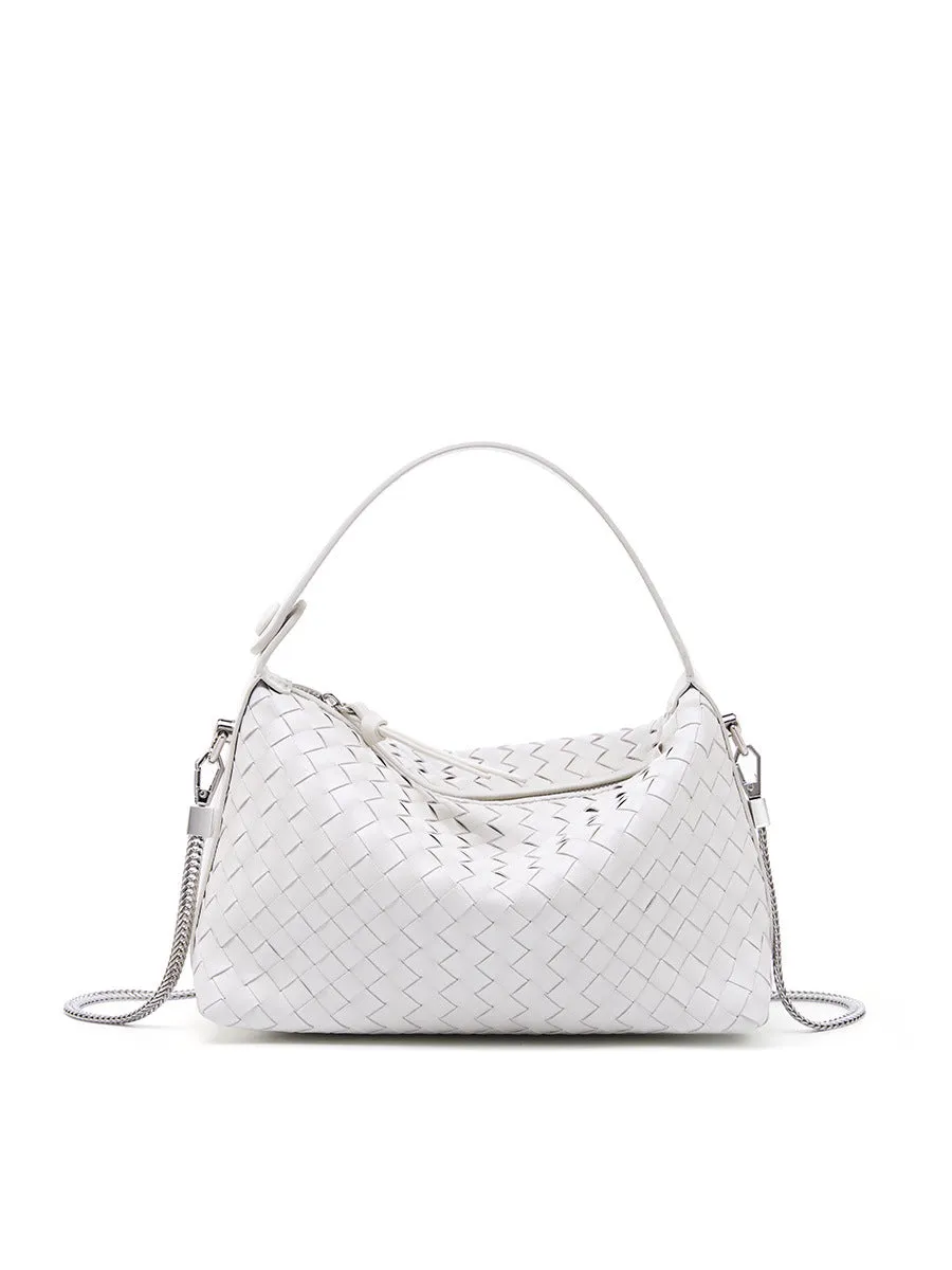 2024 Summer Collection: Luxurious Lambskin Woven Handbag for Women |  Handcrafted Versatile Vintage-Inspired Shoulder Crossbody Bag