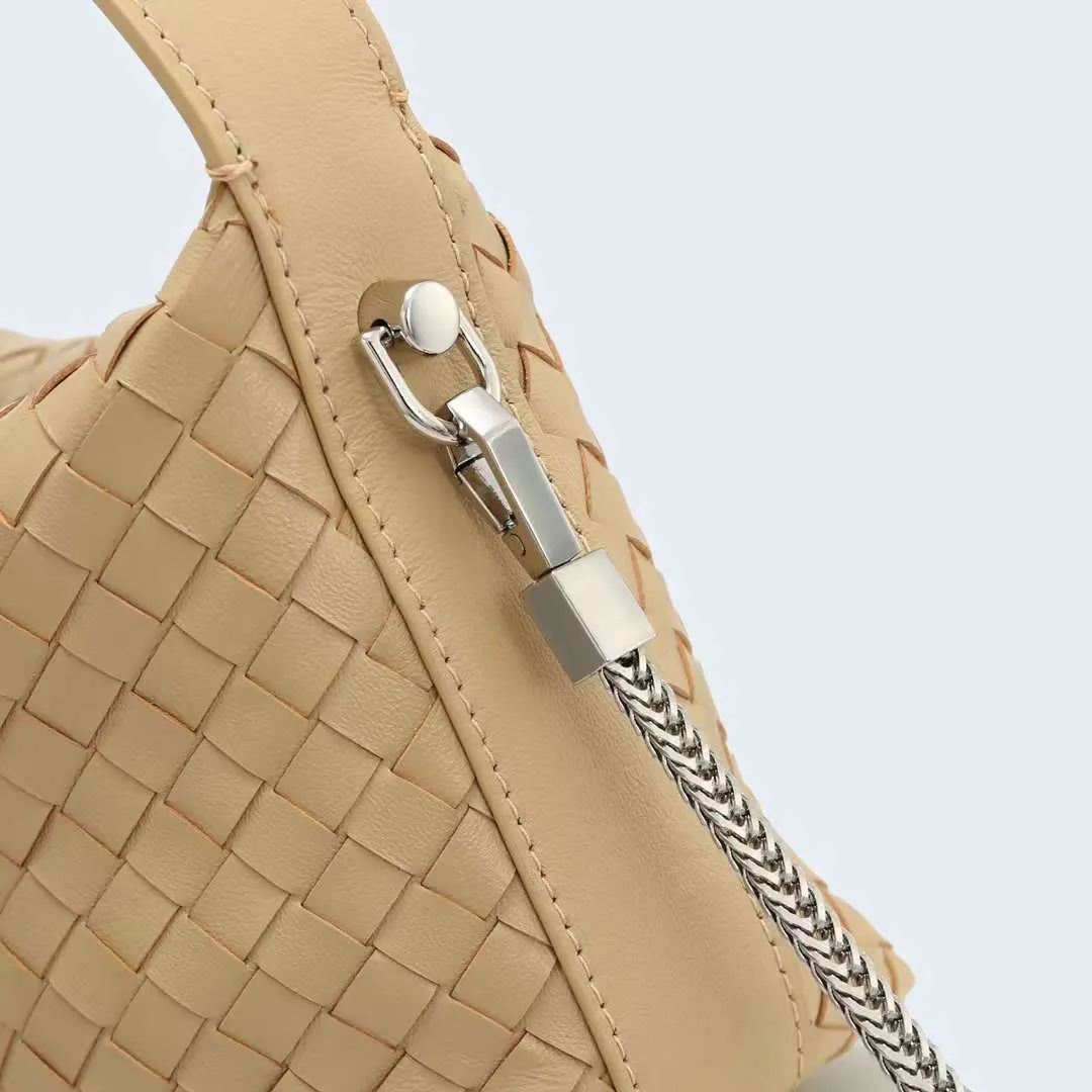2024 Summer Collection: Luxurious Lambskin Woven Handbag for Women |  Handcrafted Versatile Vintage-Inspired Shoulder Crossbody Bag