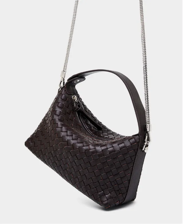 2024 Summer Collection: Luxurious Lambskin Woven Handbag for Women |  Handcrafted Versatile Vintage-Inspired Shoulder Crossbody Bag