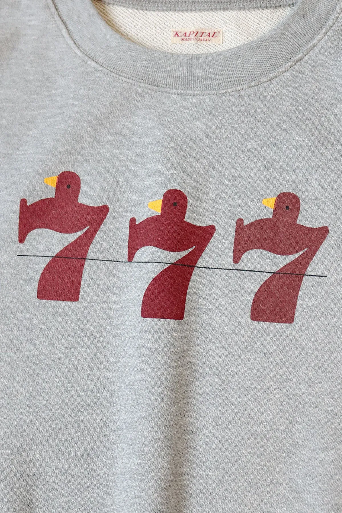 30/-SWTKnit Crew SWT(LUCKY BATTERY BIRD) - Grey