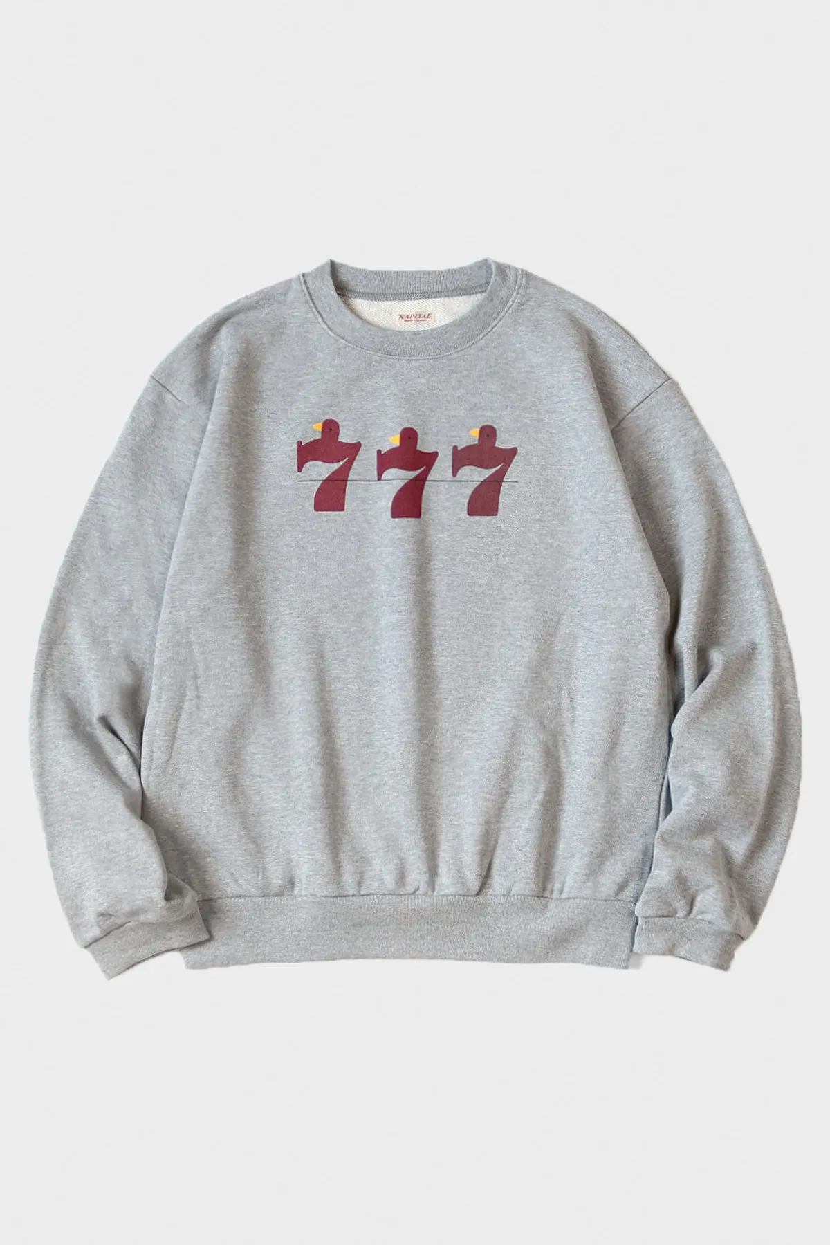 30/-SWTKnit Crew SWT(LUCKY BATTERY BIRD) - Grey