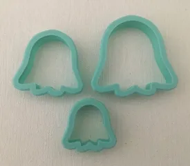3D Printed Polymer Clay Cutter - Cute Ghost 3 Piece Set