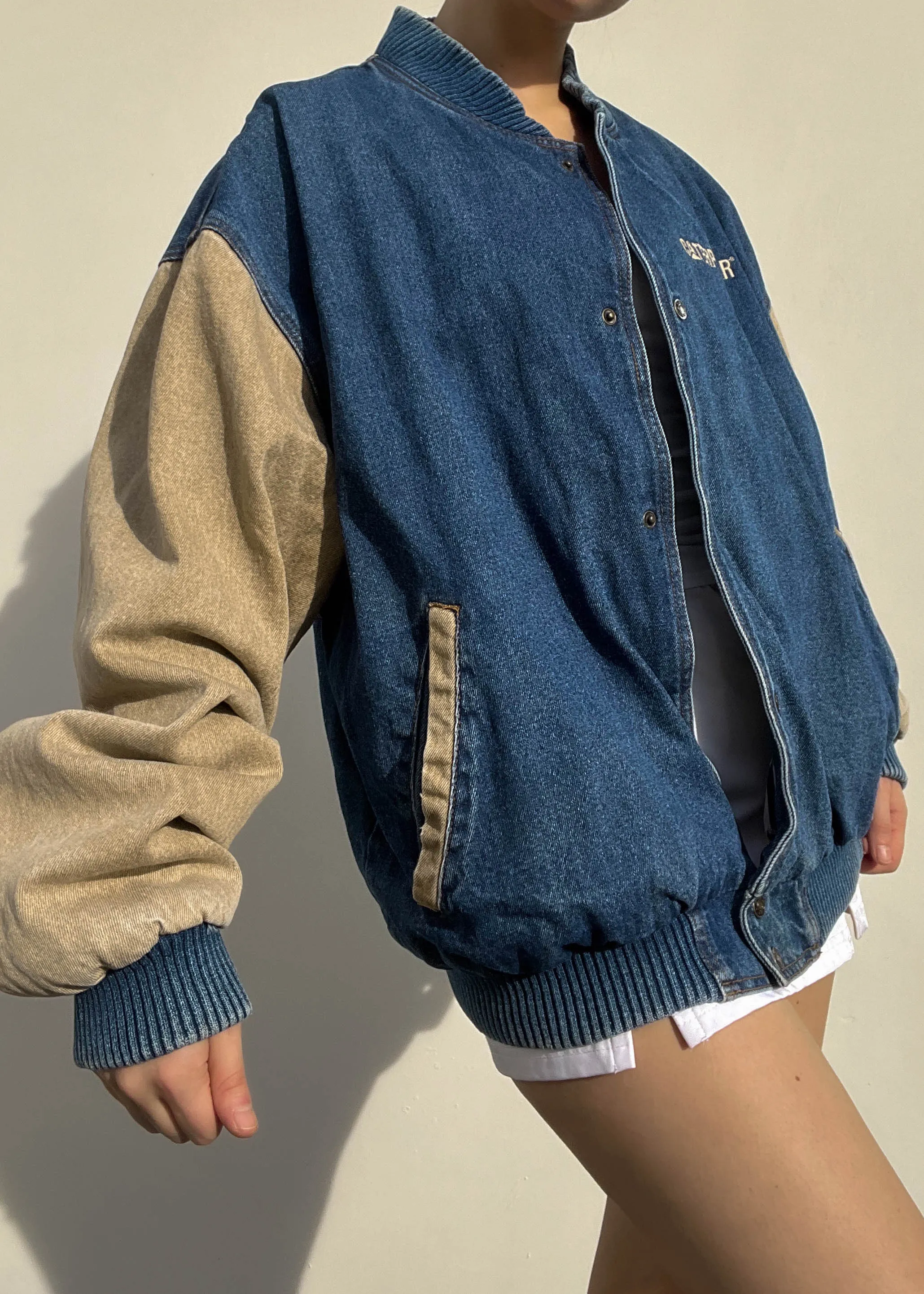 90's Caterpillar Color-Block Jacket (XL)