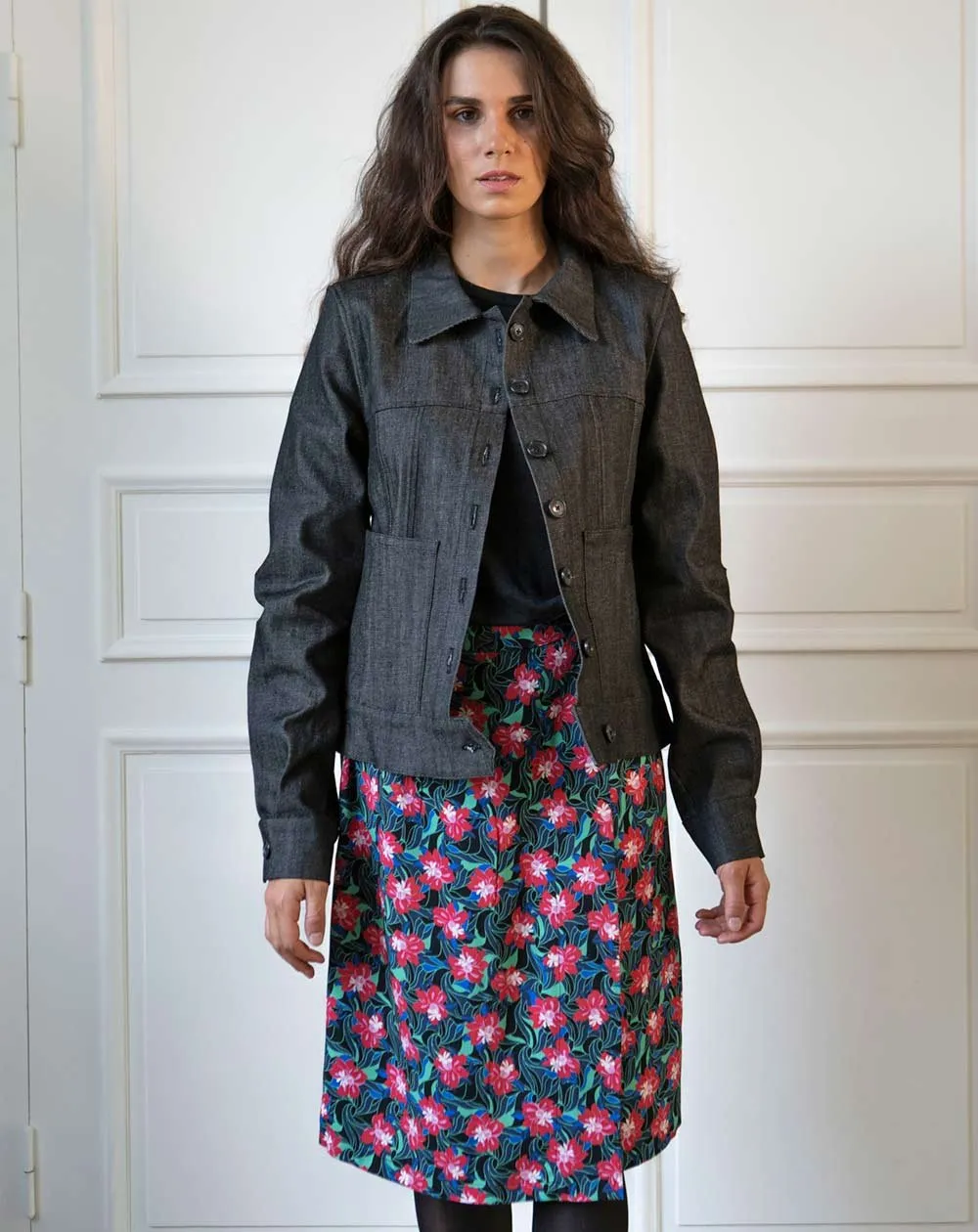 Aatise Denim Jacket Black