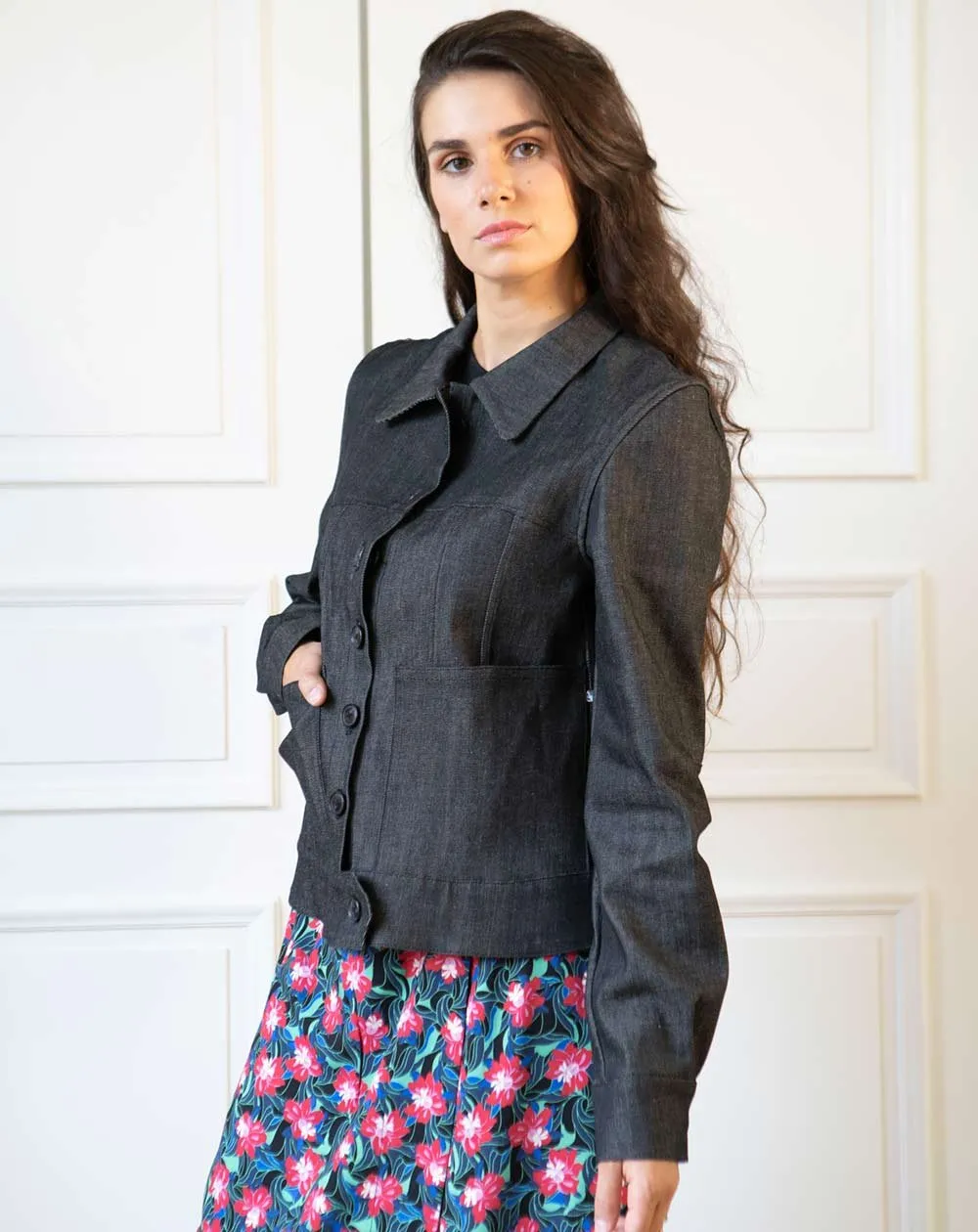 Aatise Denim Jacket Black