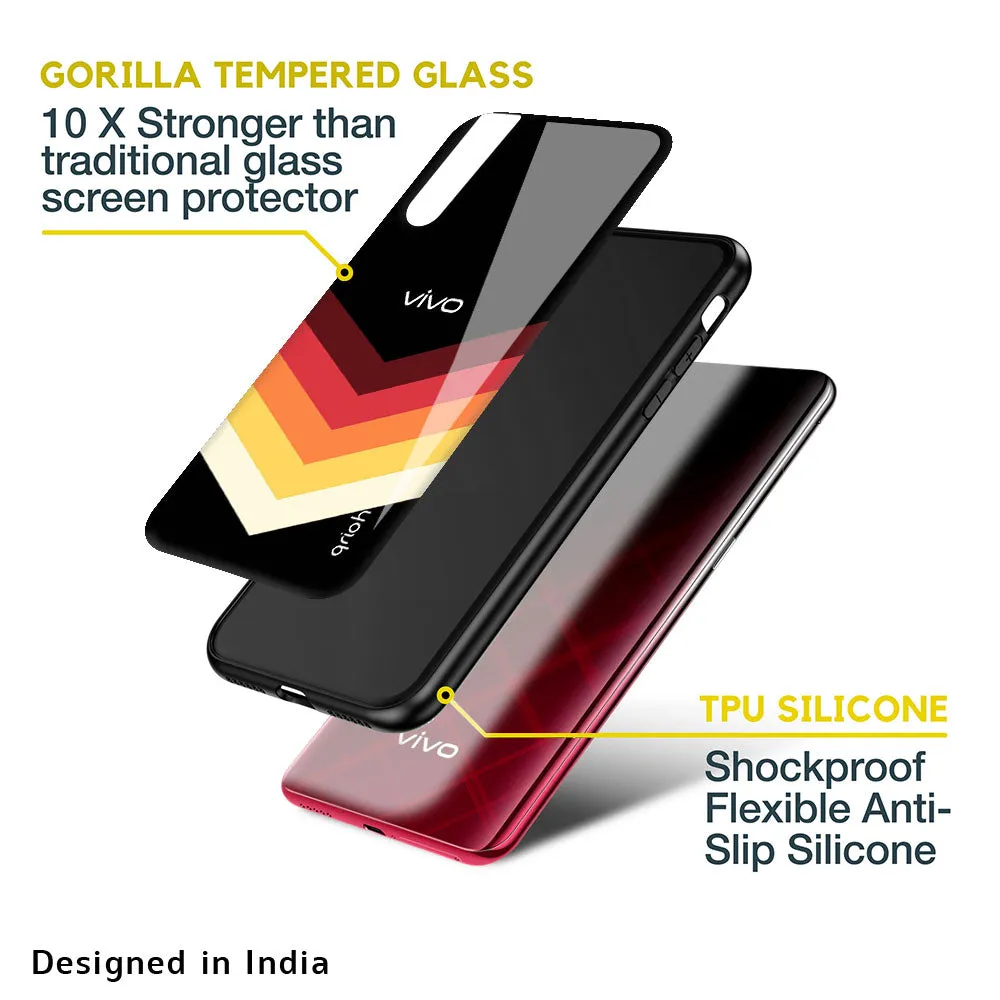 Abstract Arrow Pattern Glass Case For Vivo V19