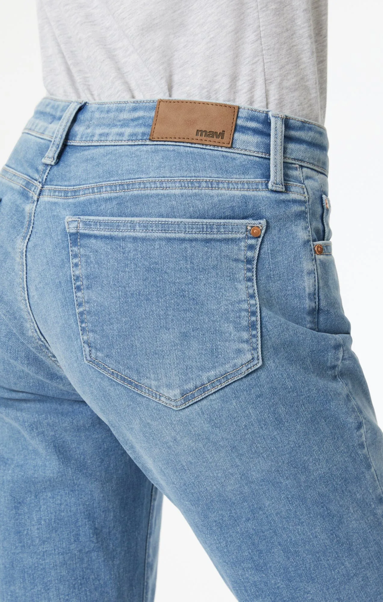 ADA BOYFRIEND IN LIGHT BRUSHED FLEX BLUE