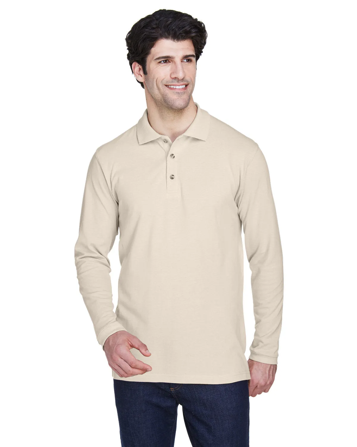 Adult Long-Sleeve Classic Pique Polo