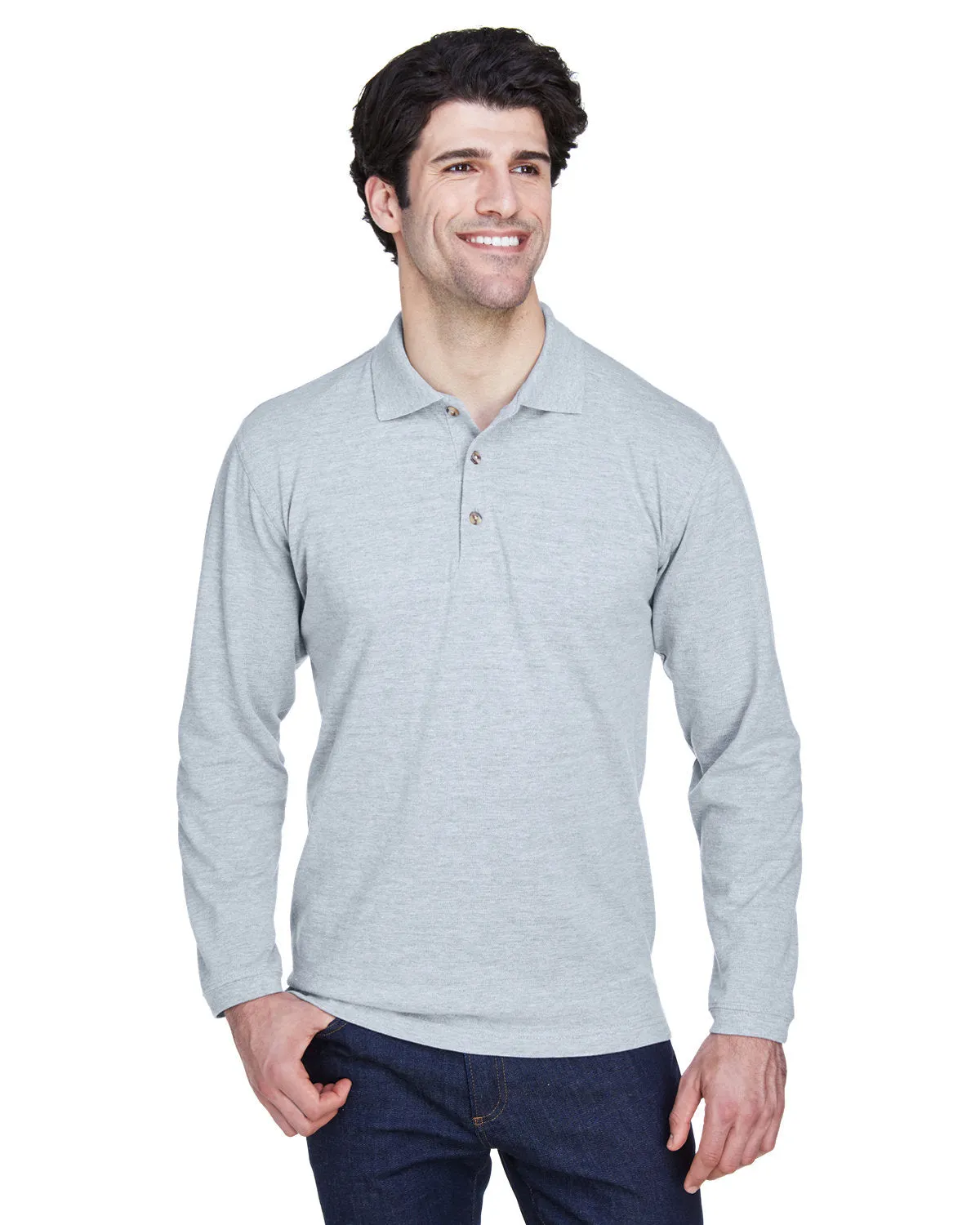 Adult Long-Sleeve Classic Pique Polo