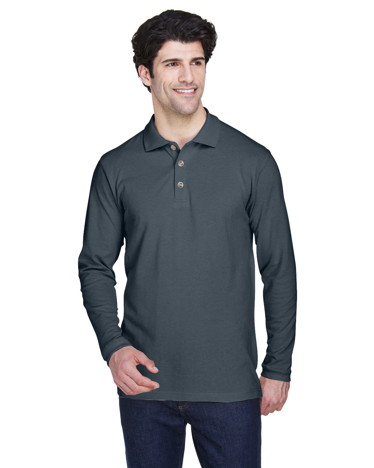 Adult Long-Sleeve Classic Pique Polo