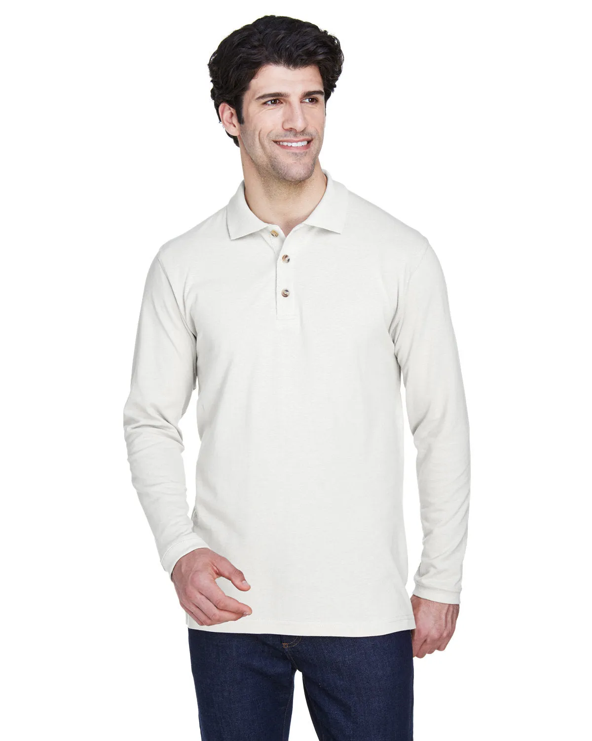 Adult Long-Sleeve Classic Pique Polo