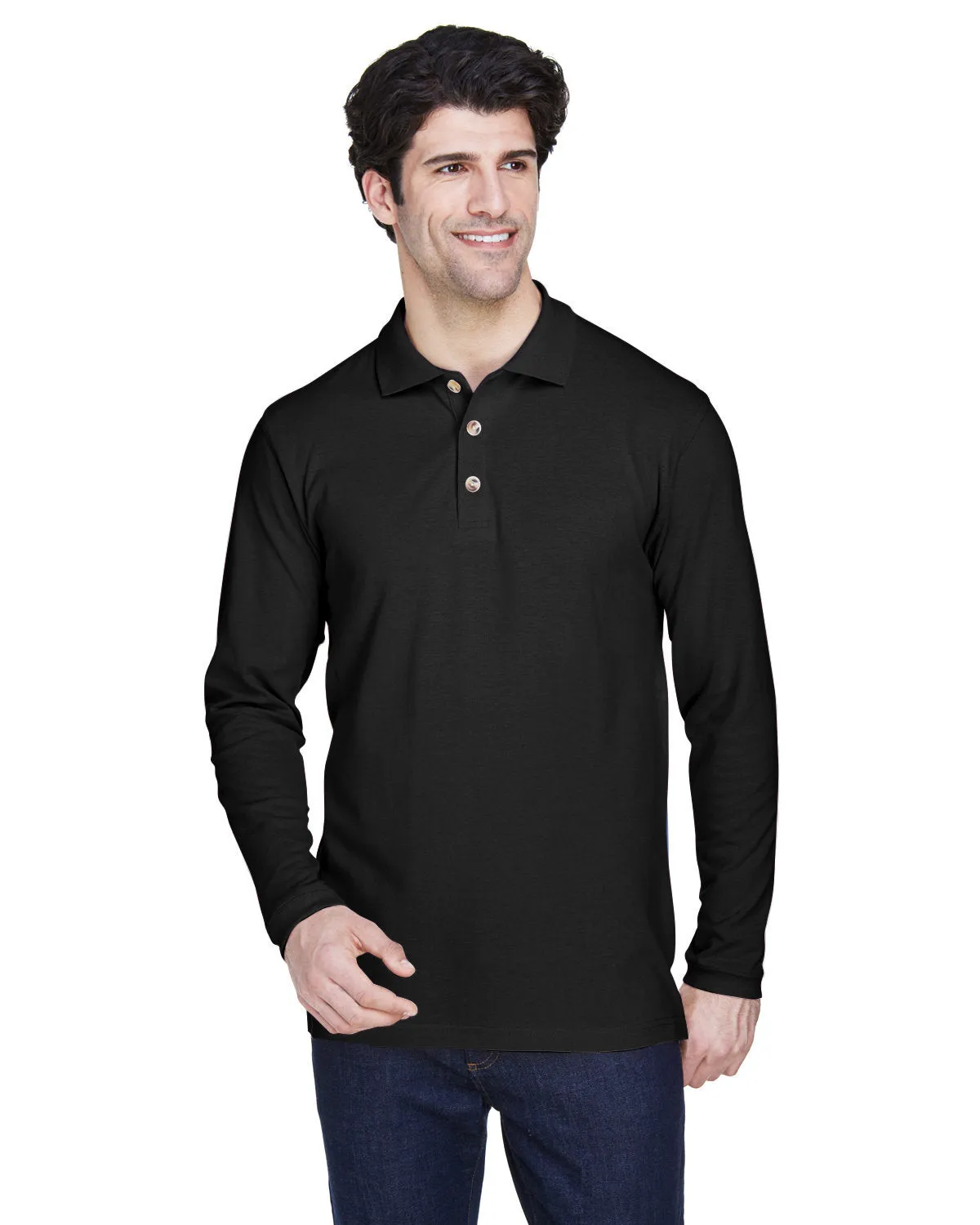 Adult Long-Sleeve Classic Pique Polo