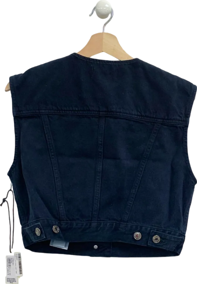 Agolde Smudge Denim Vest UK M