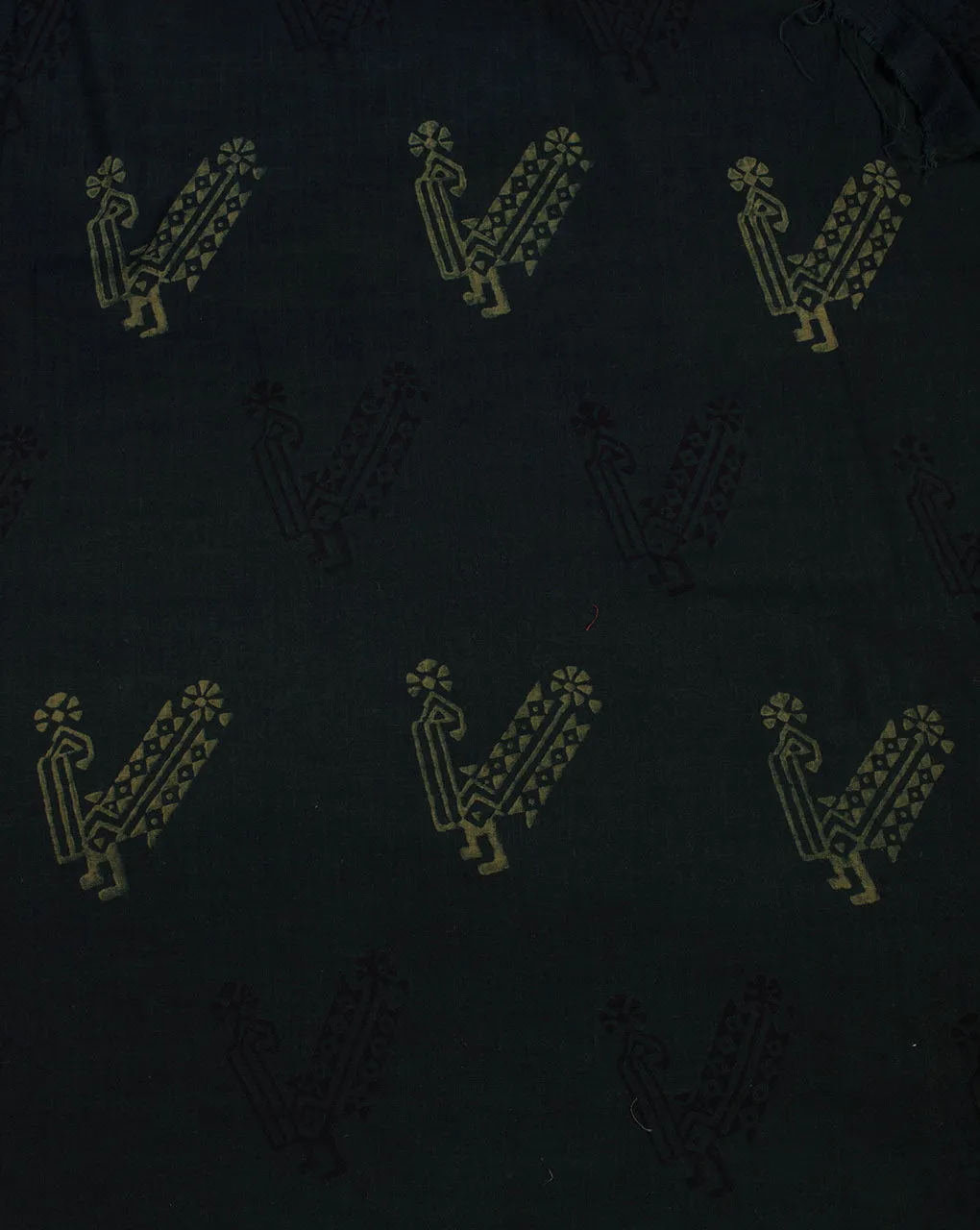 Akola Hand Block Slub Cotton Fabric