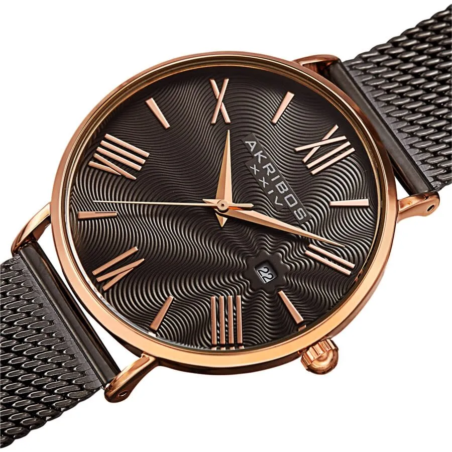 Akribos Xxiv Quartz Grey Dial Men's Watch AK1110GNR