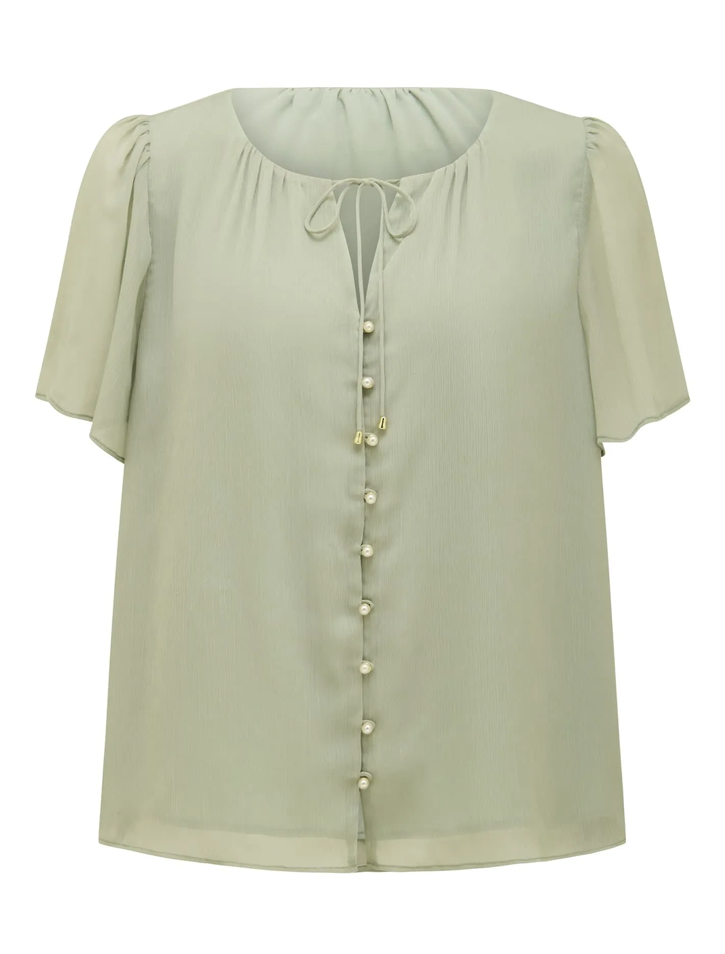 Alba Button Front Blouse