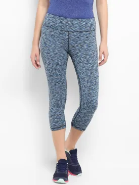 Alcis Blue Self Design Capris