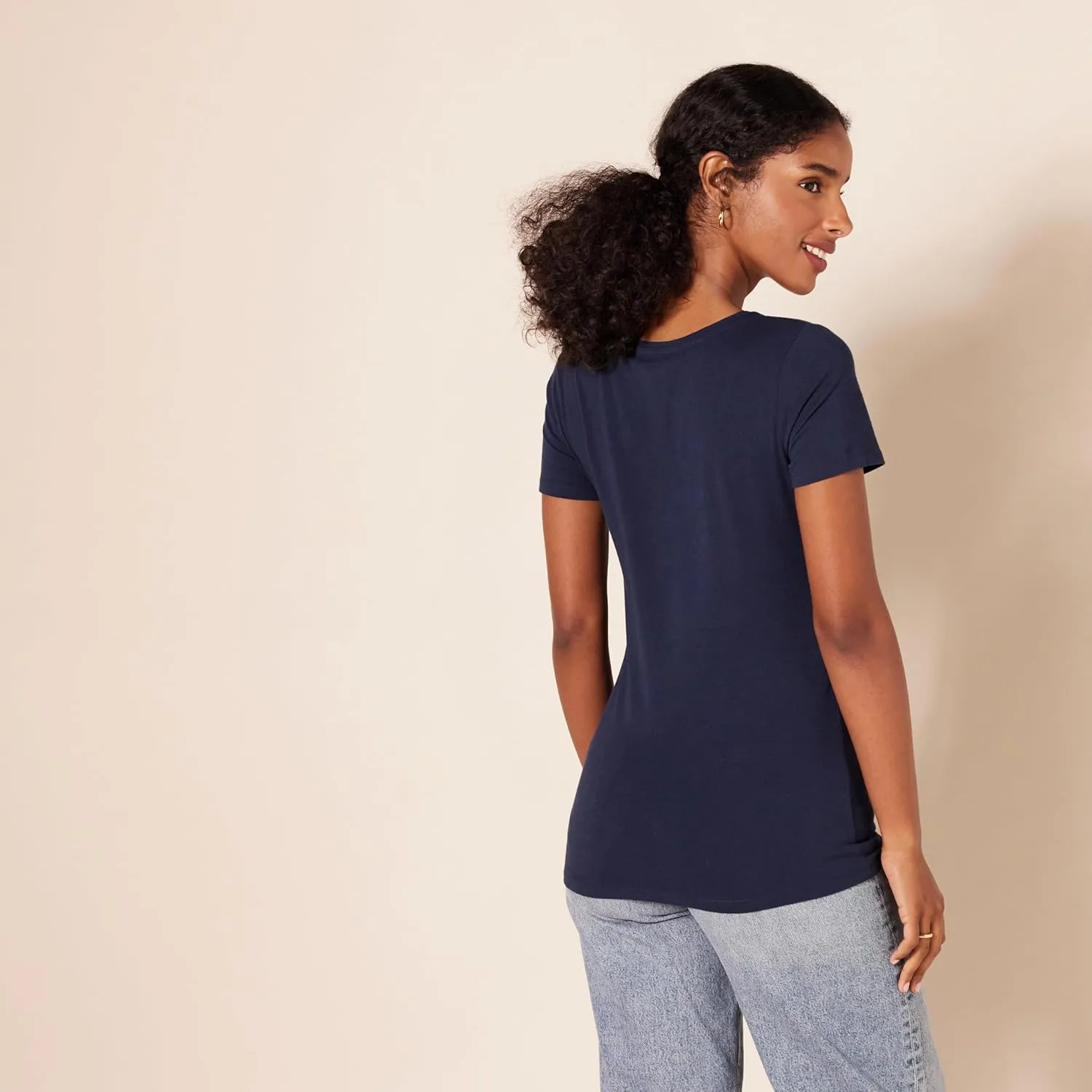 Amazon Essentials Women's Classic-Fit Short-Sleeve Crewneck T-Shirt, Multipacks