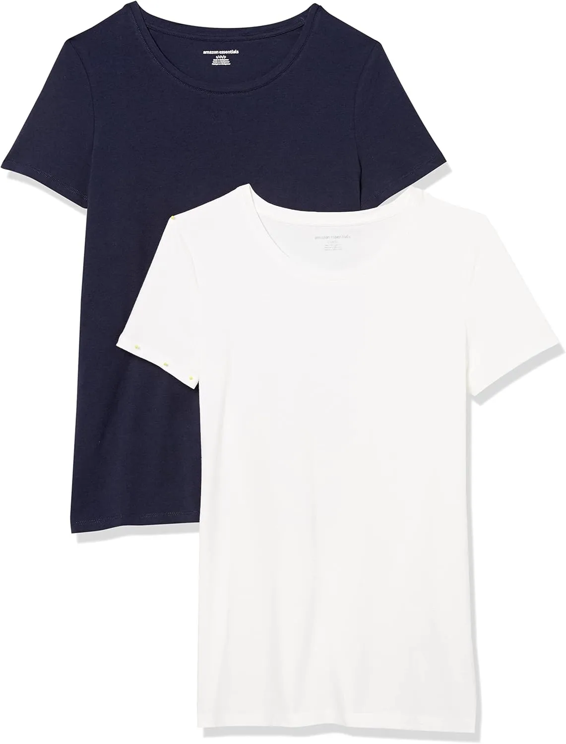 Amazon Essentials Women's Classic-Fit Short-Sleeve Crewneck T-Shirt, Multipacks