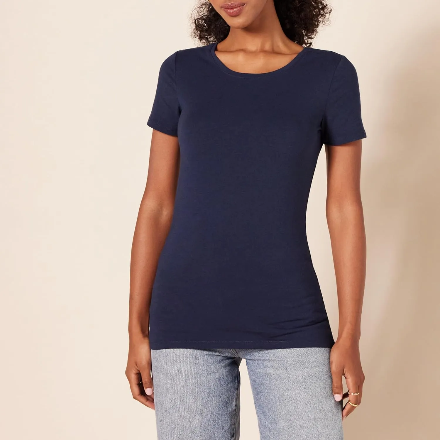 Amazon Essentials Women's Classic-Fit Short-Sleeve Crewneck T-Shirt, Multipacks