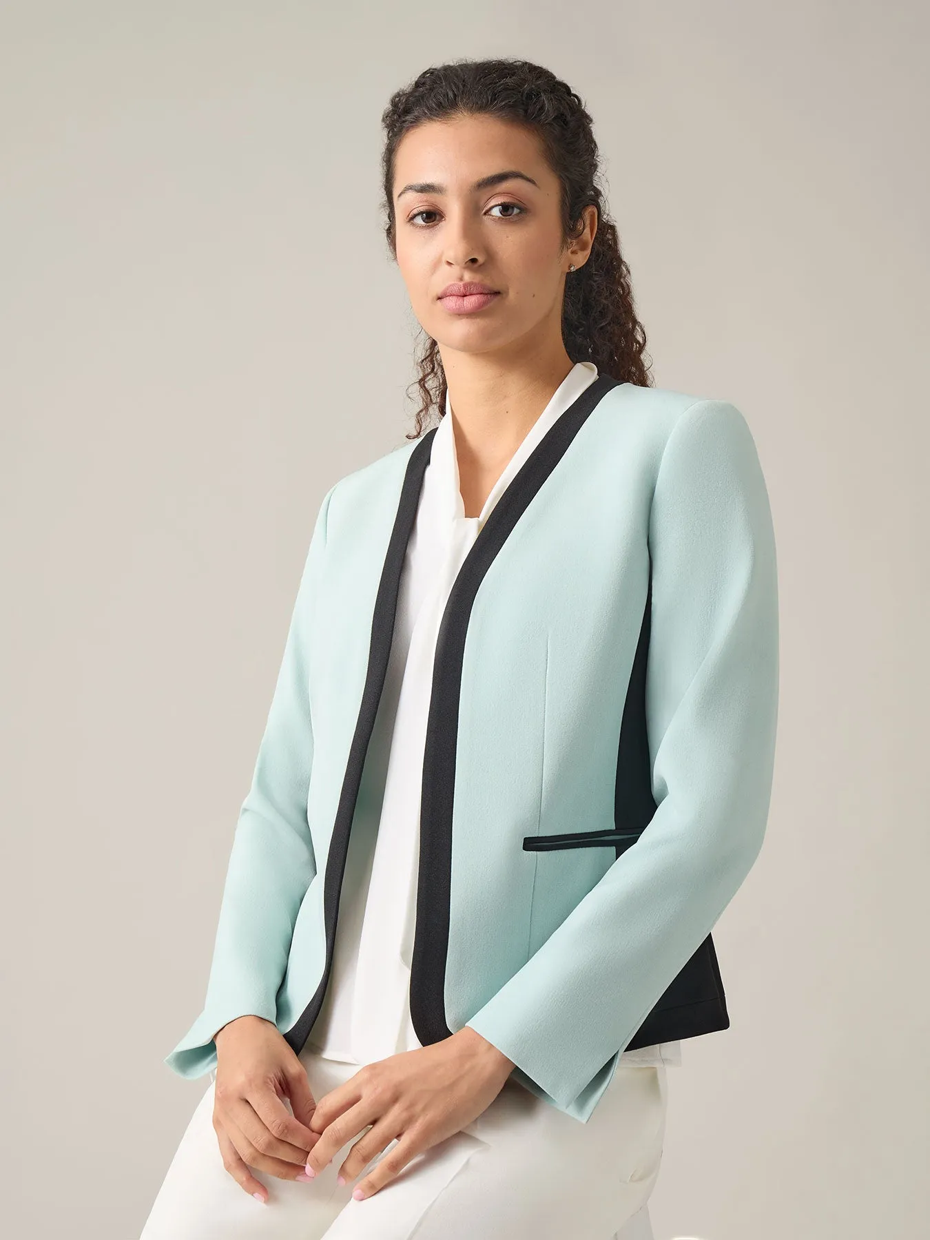 Anna Iconic Stretch Crepe Jacket