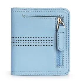 APHISON Slim RFID Small Womens Wallet - 125 Blue