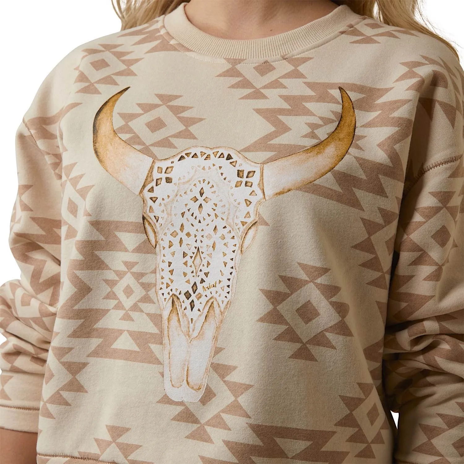 Ariat Womens O'Keefe Sweatshirt Brazilian Sand
