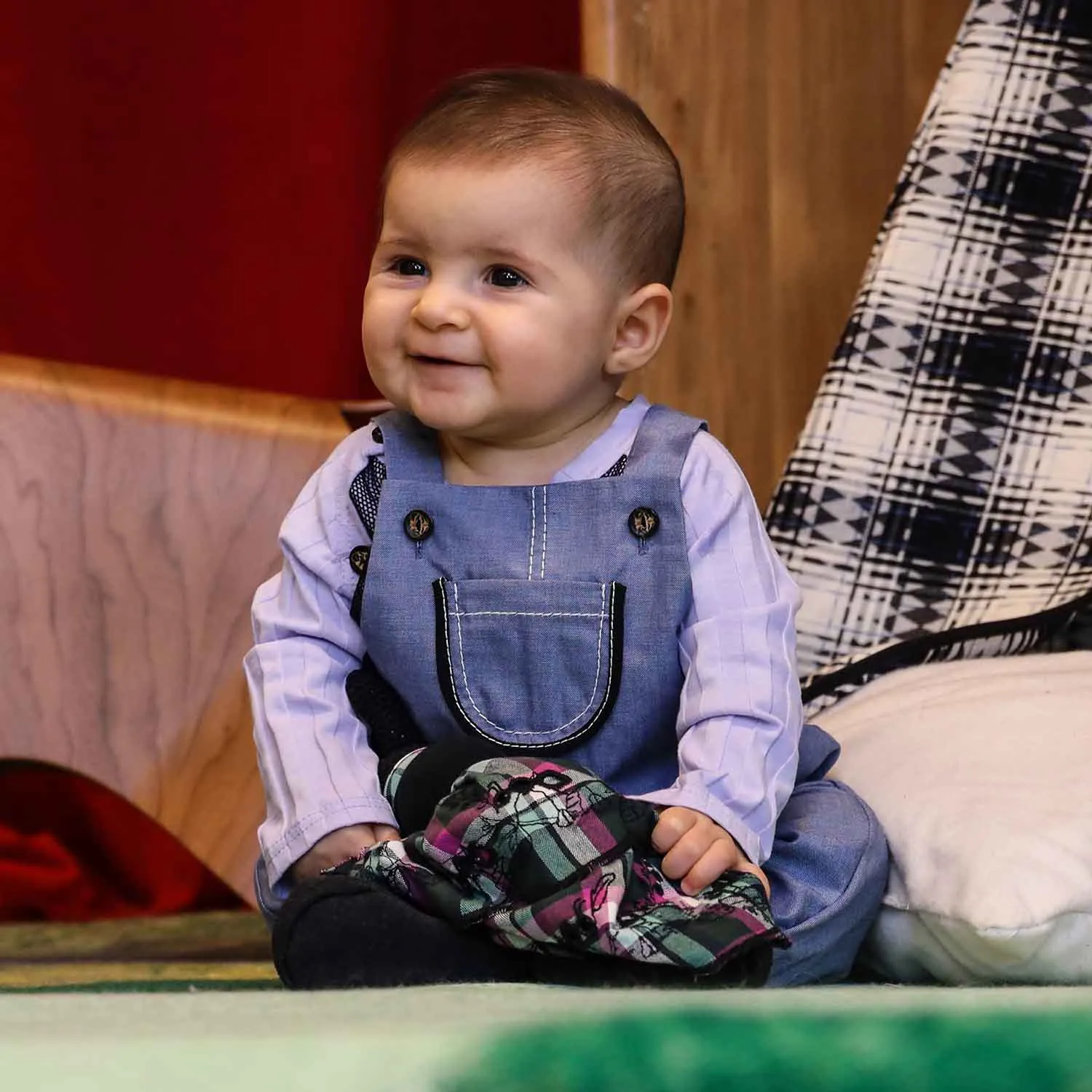 Baby Jean-playsuit 