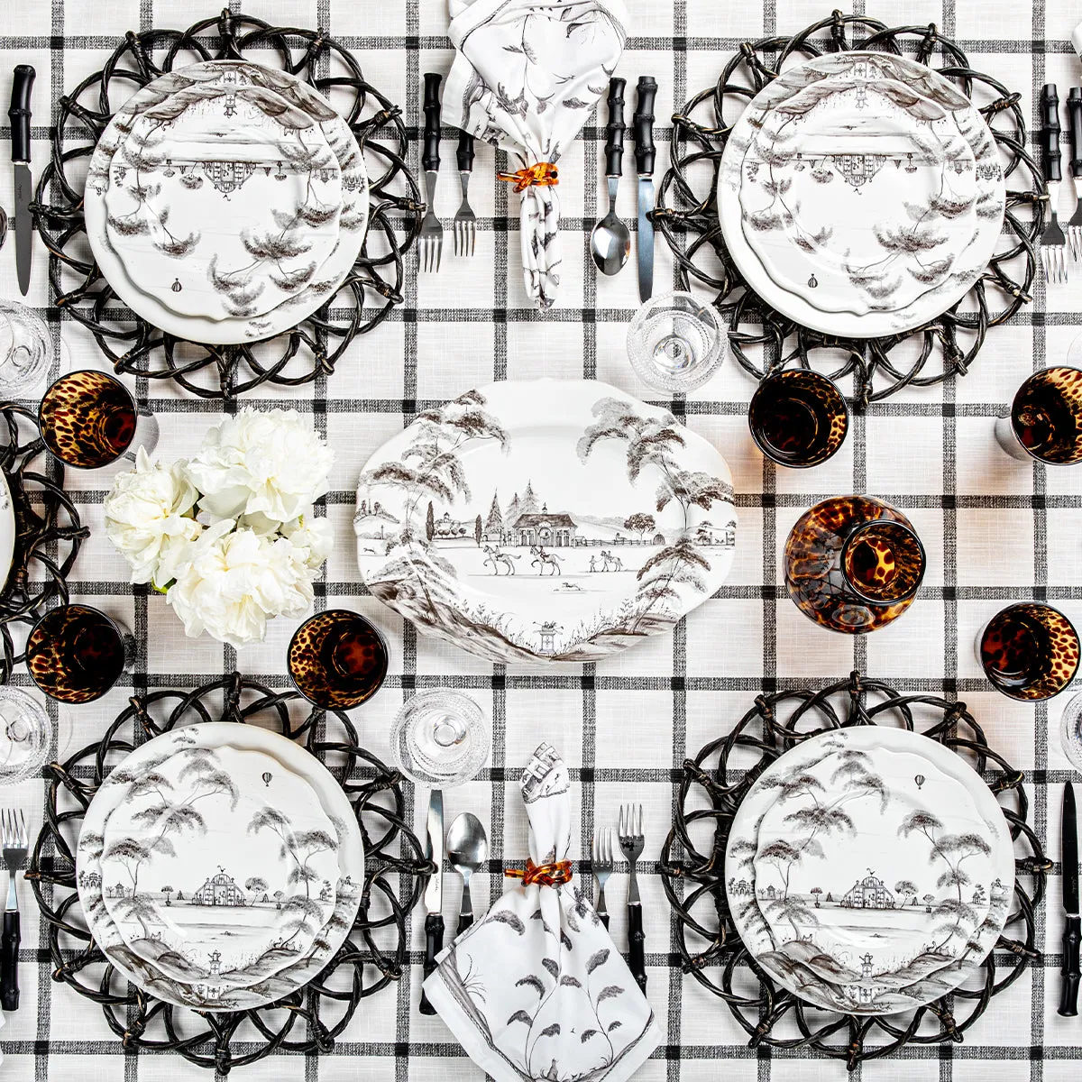 Bamboo 5pc Place Setting - Black