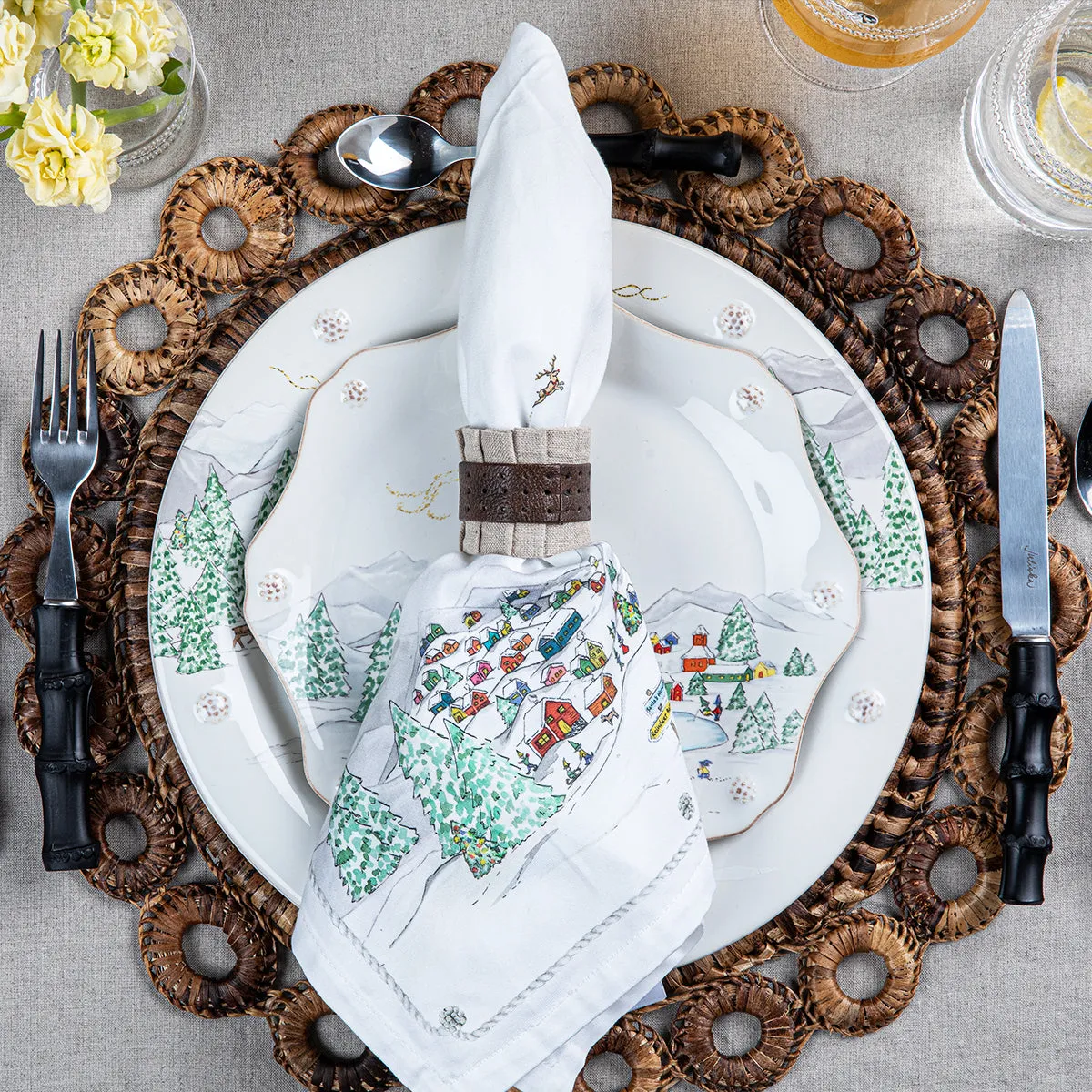 Bamboo 5pc Place Setting - Black