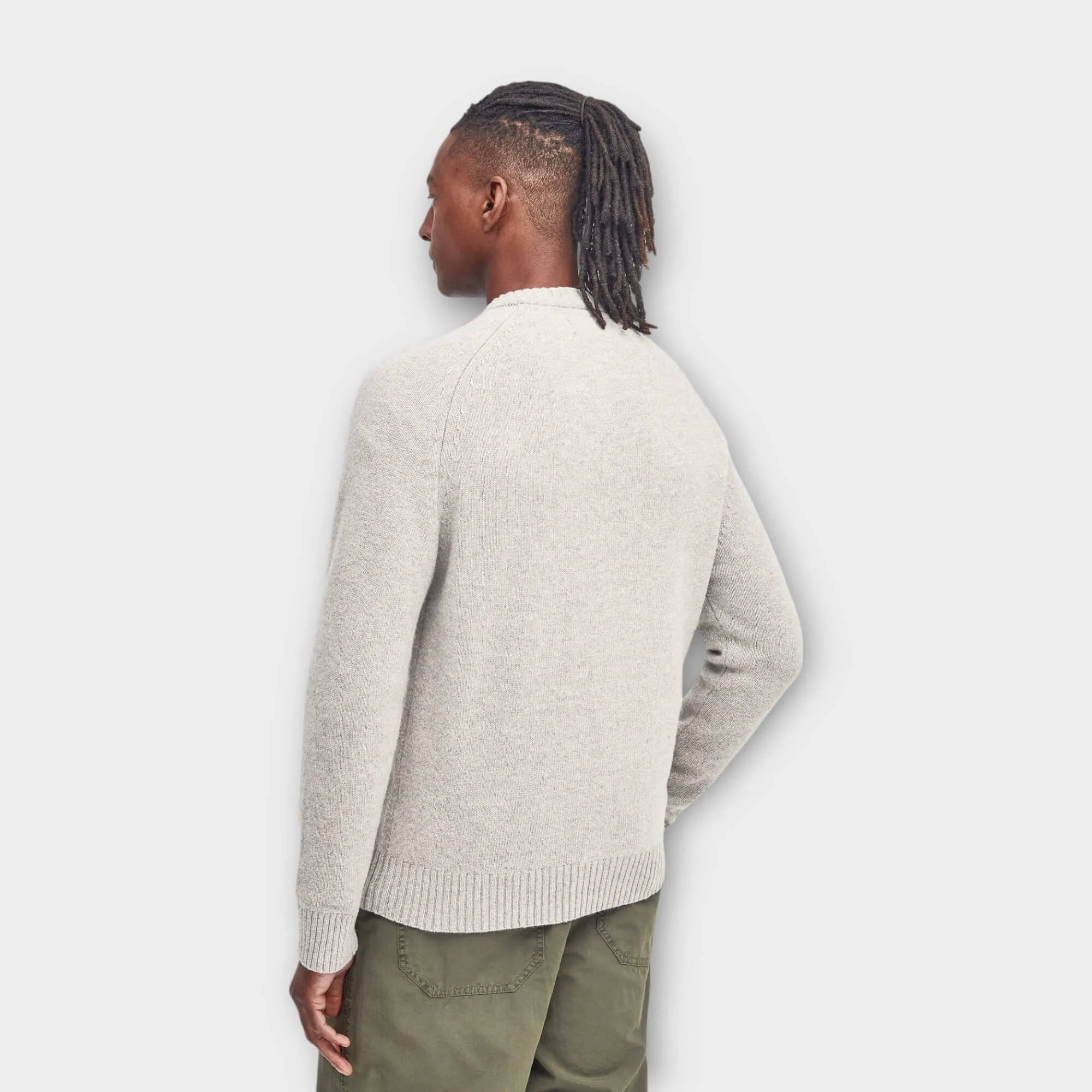 Barbour Grangetown Merino Strik I Grå