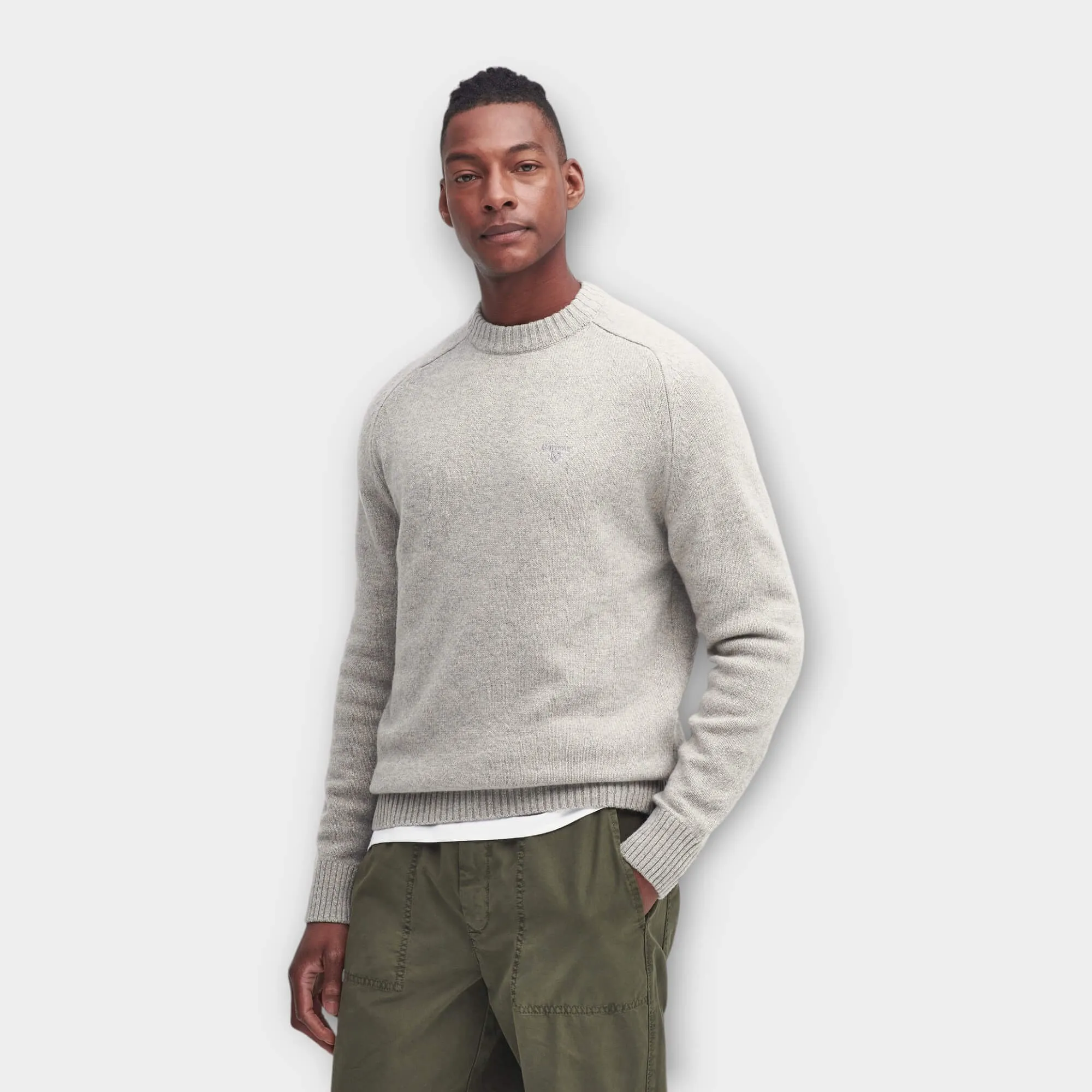 Barbour Grangetown Merino Strik I Grå
