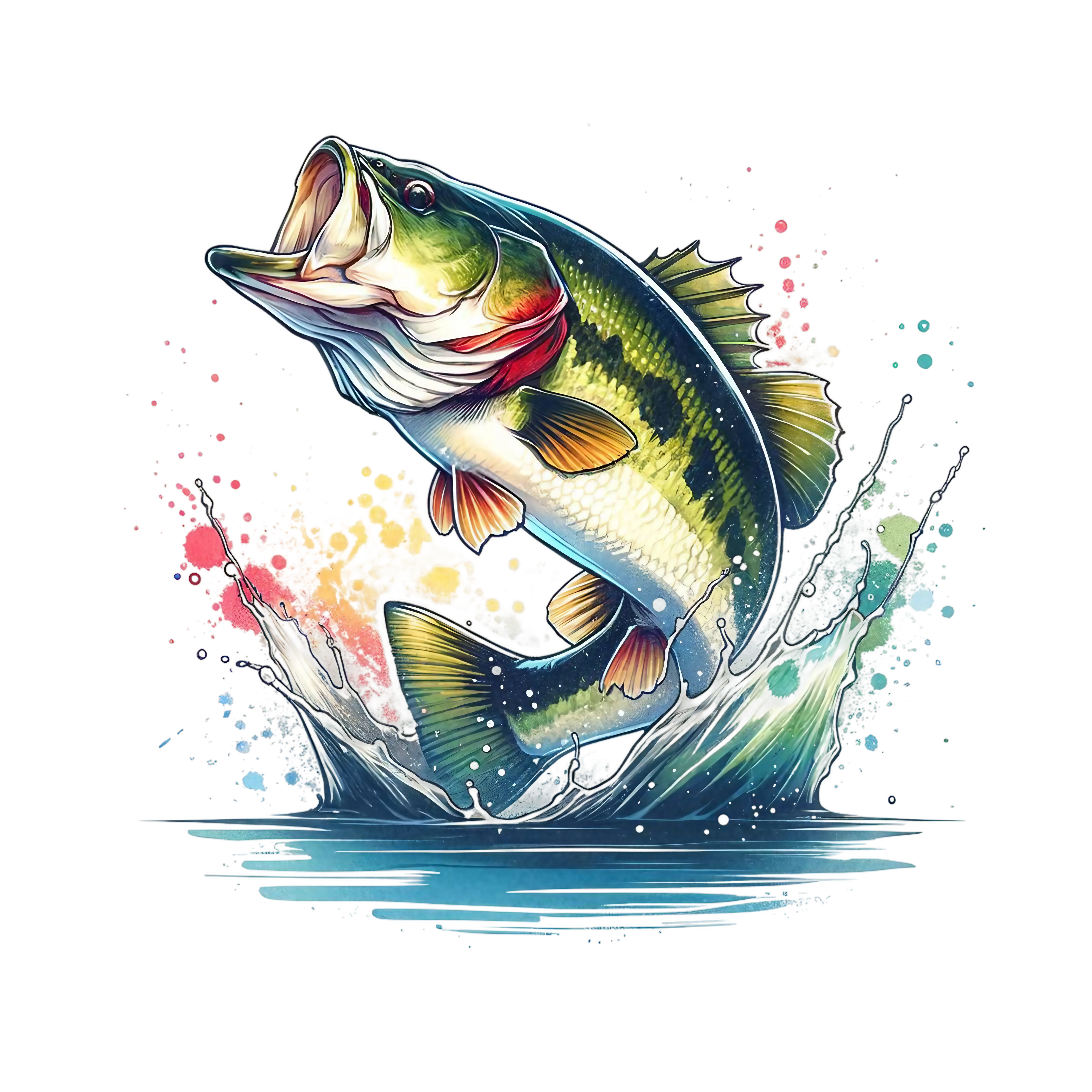Bass Fishing UV DTF Decals (12 Styles )