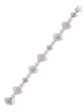 Be Boodles Platinum and Rose Gold Diamond Bracelet