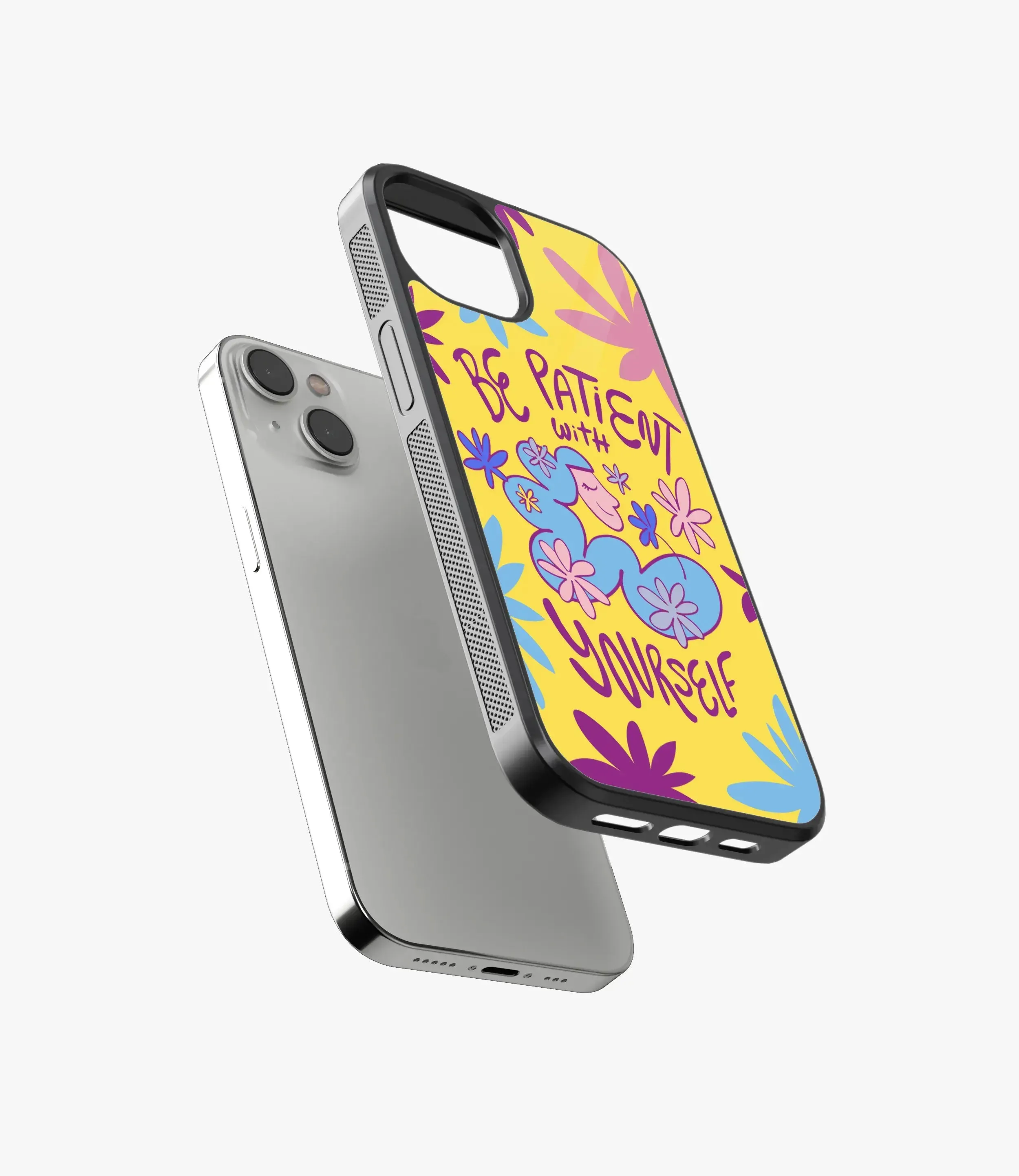 Be Patient with Yourself Glass Case