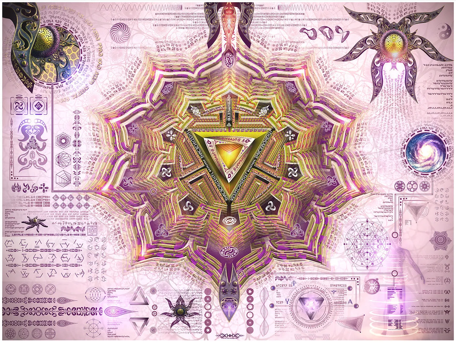 Bio-Energetic Vortexes No:3 - Power - Art Print (Solar Plexus Chakra)