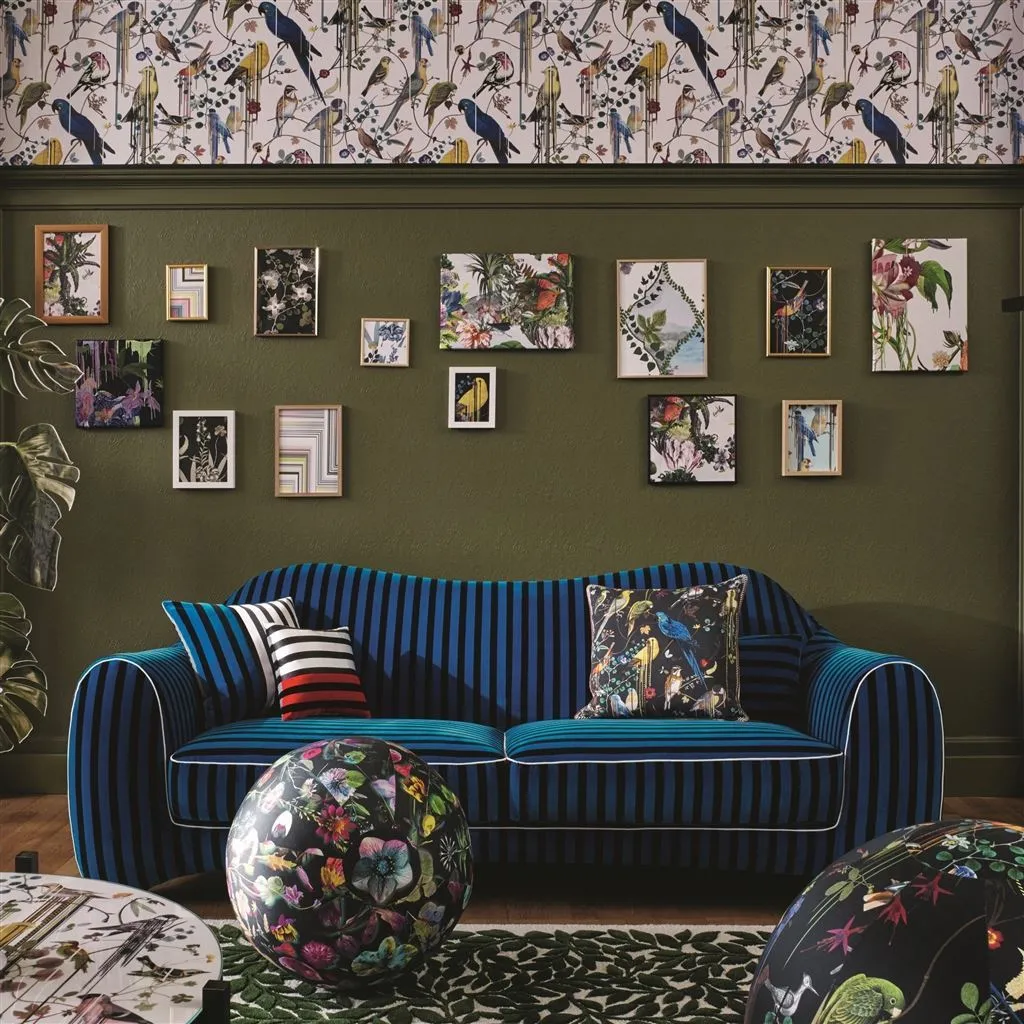 Birds Sinfonia Crepuscule Cushion - Christian Lacroix