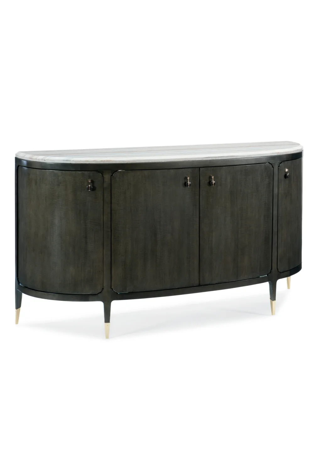 Black 4-Door Console Table | Caracole Serve Yourself