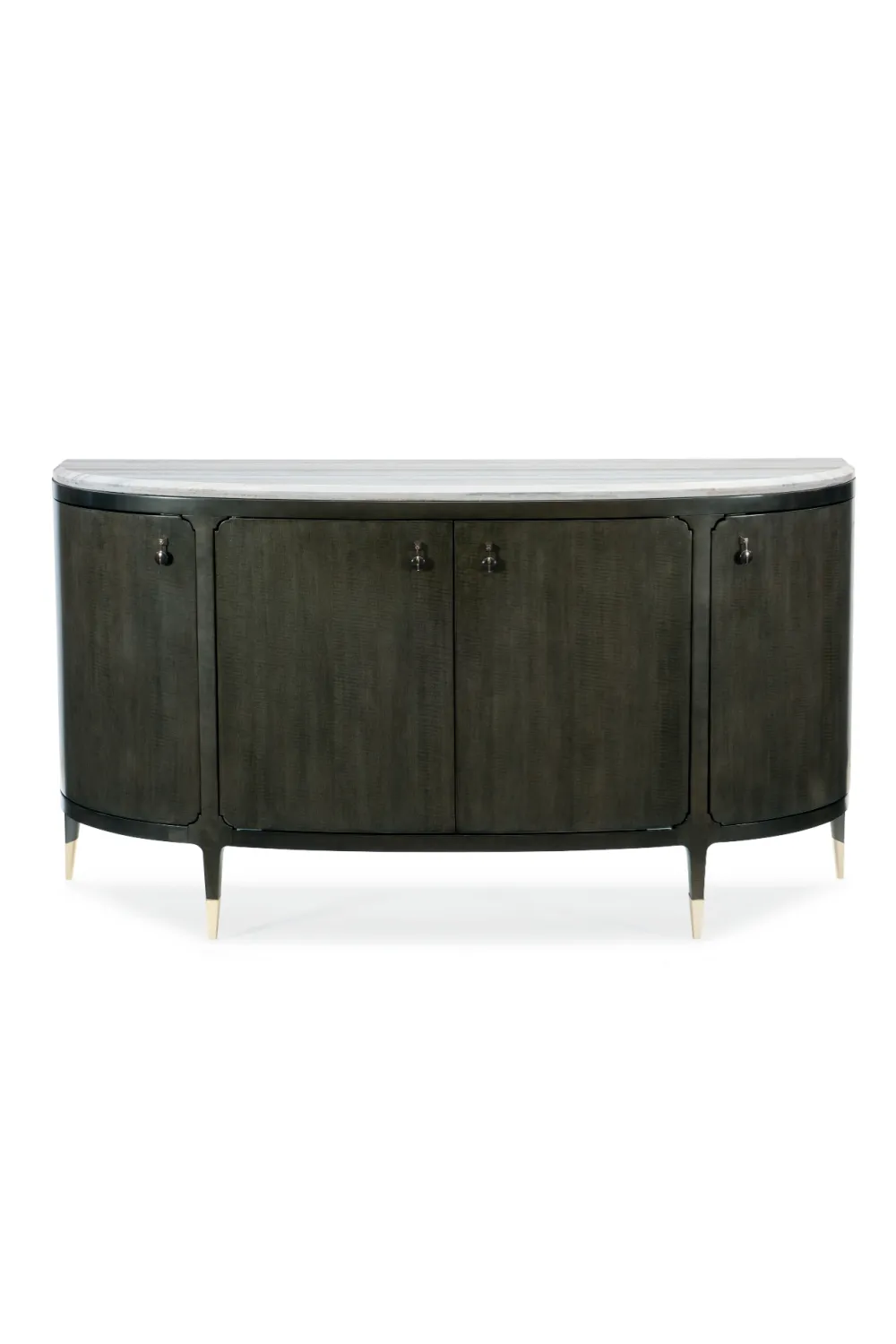 Black 4-Door Console Table | Caracole Serve Yourself