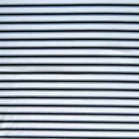 Black and White Double Stripe Nylon Spandex Swimsuit Fabric
