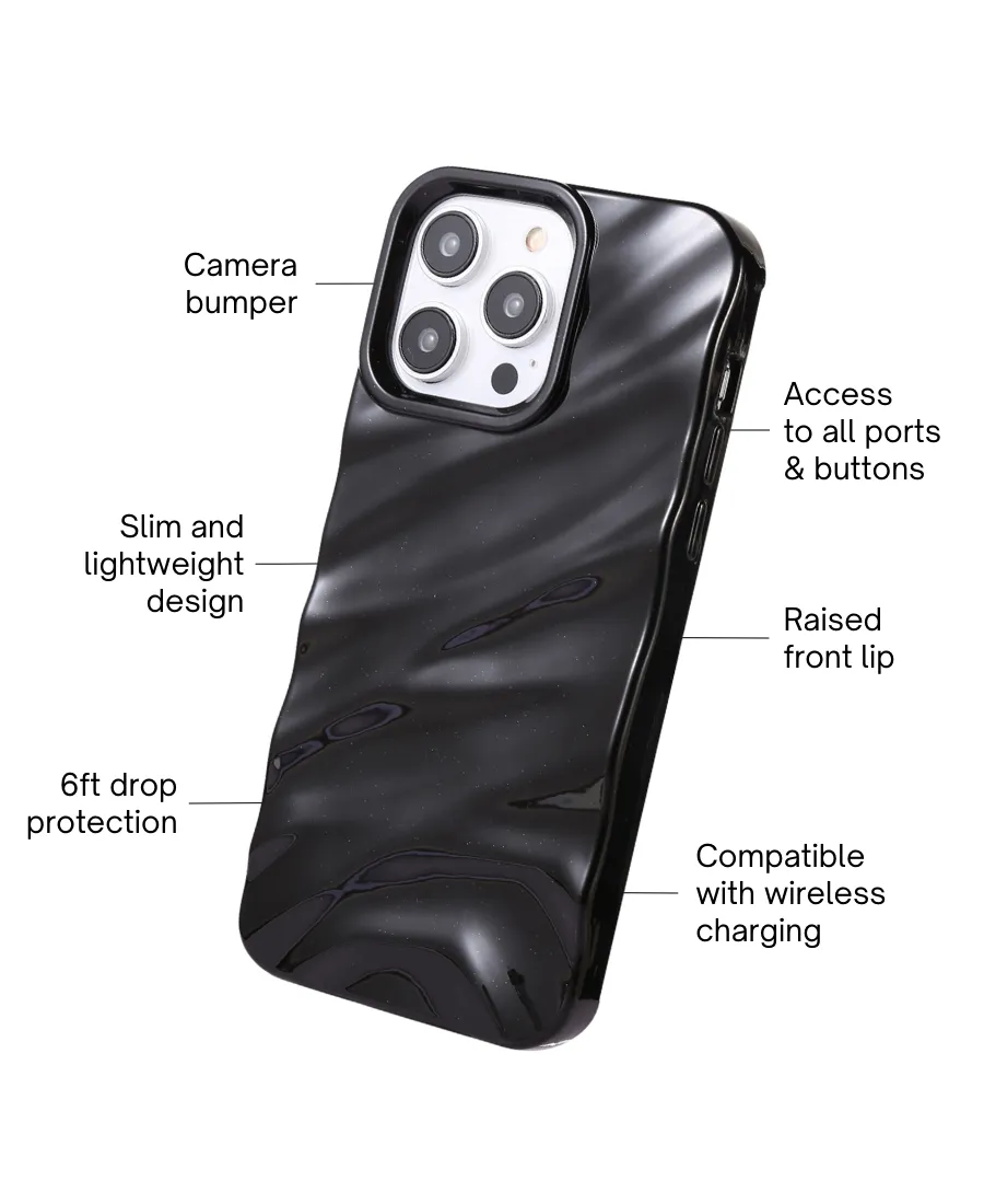 Black Ripple Phone Case